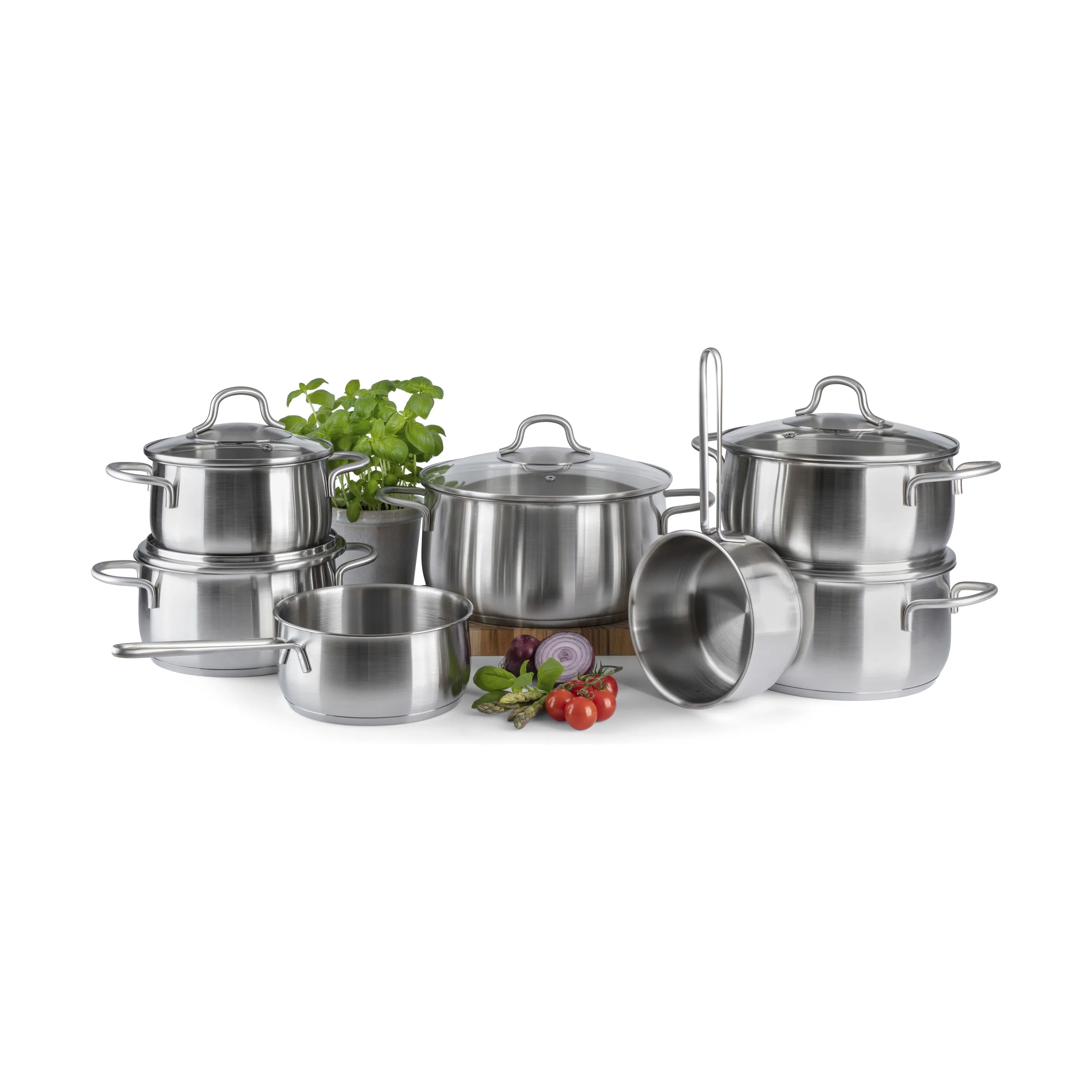 Cook & Baker Grydesæt Pro Grydesæt - 12 dele i Genanvendt stål, 3