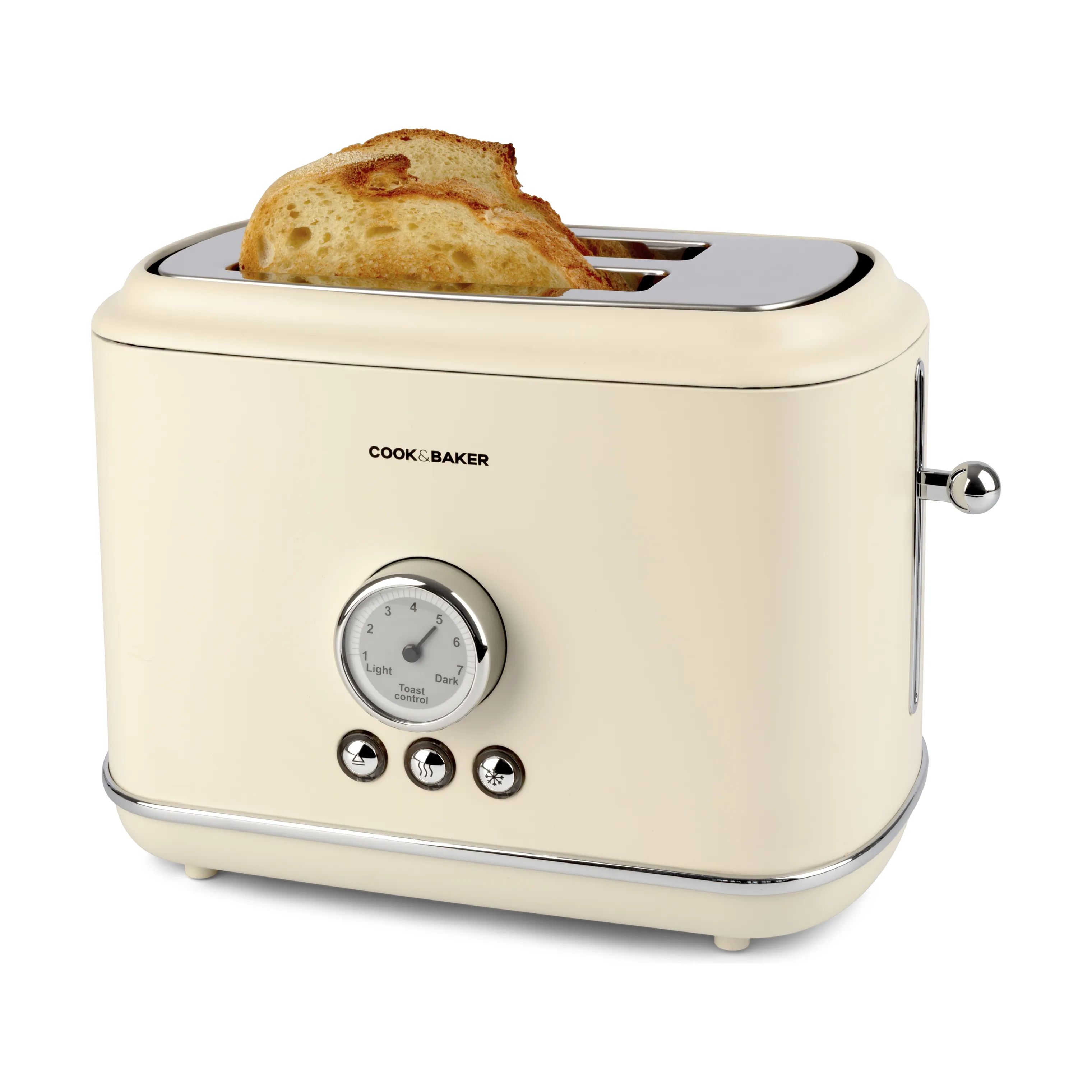 Cook & Baker Brødristere Retro Brødrister i Beige, 4