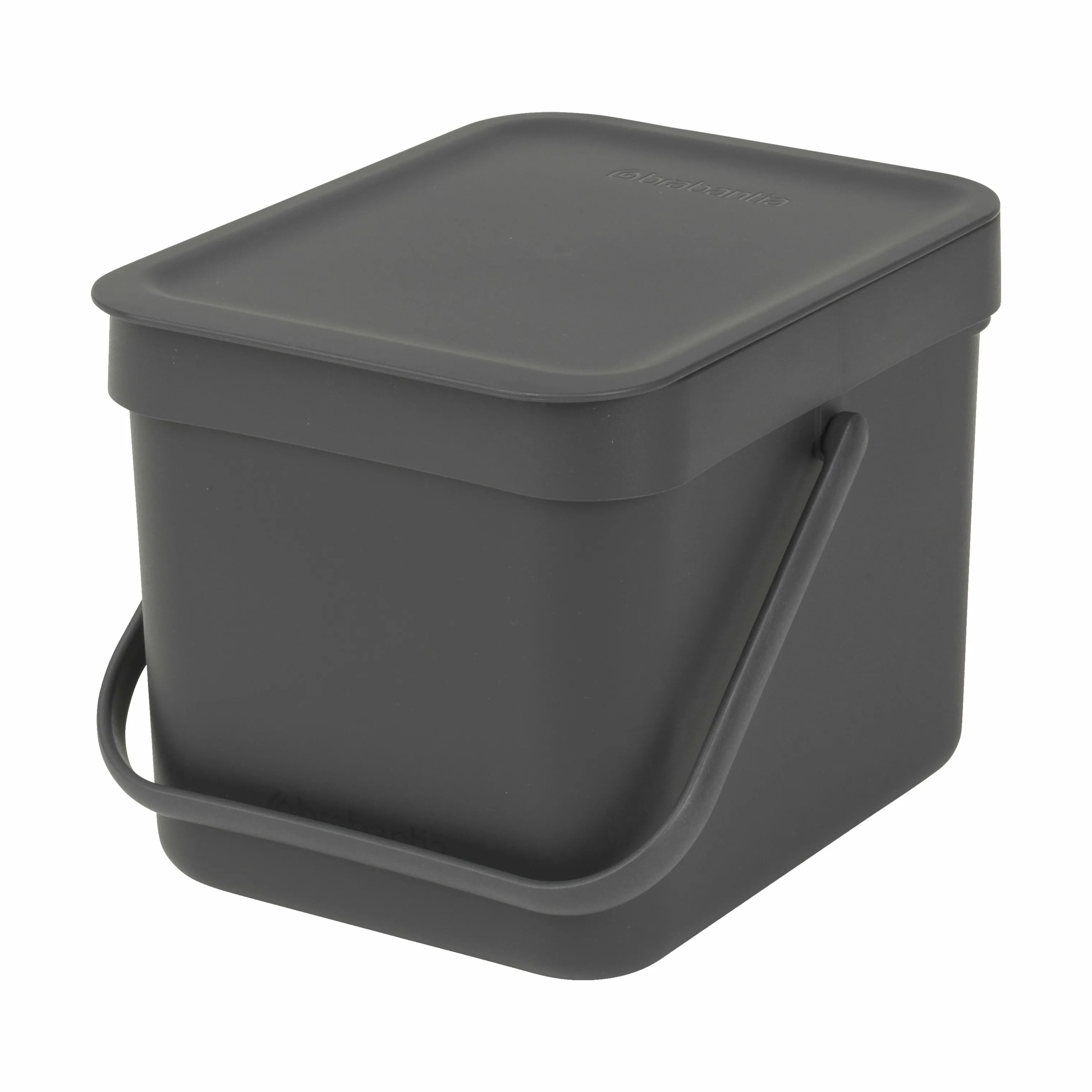 Brabantia Spande uden pedal Sort & Go Affaldsspand i Grå, 6 L, 1
