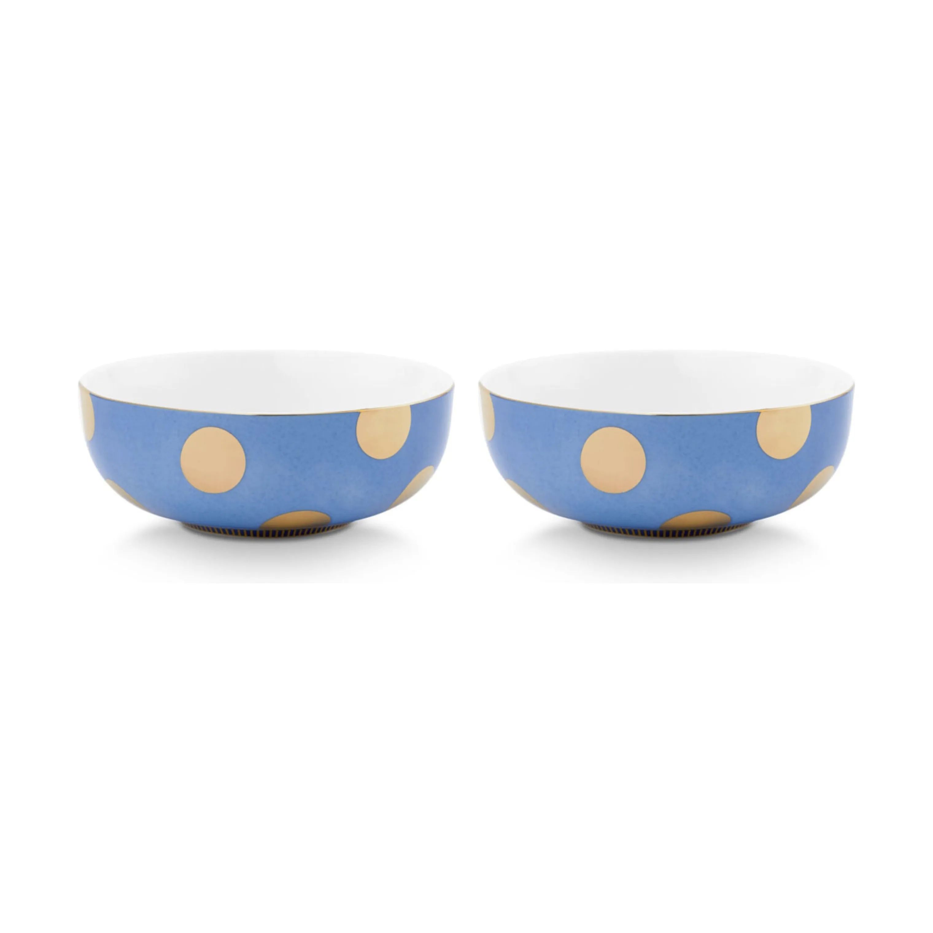 PIP Studio Serveringsskåle Dot Delight Skål - 2 stk. i Lyseblå, 15 cm, 1