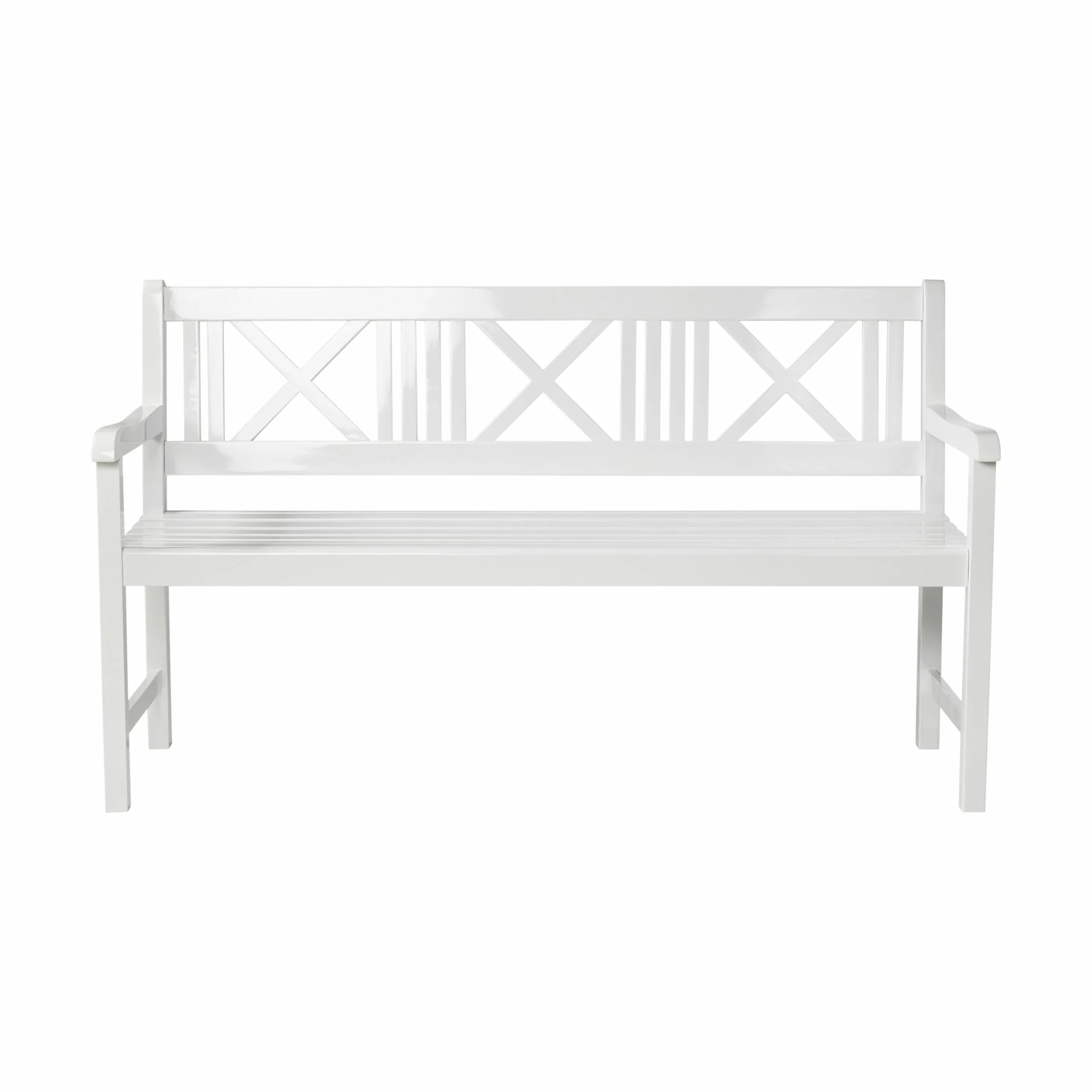 cinas Havebænke Rosenborg Havebænk i Hvid, B150 x L58 cm, 1