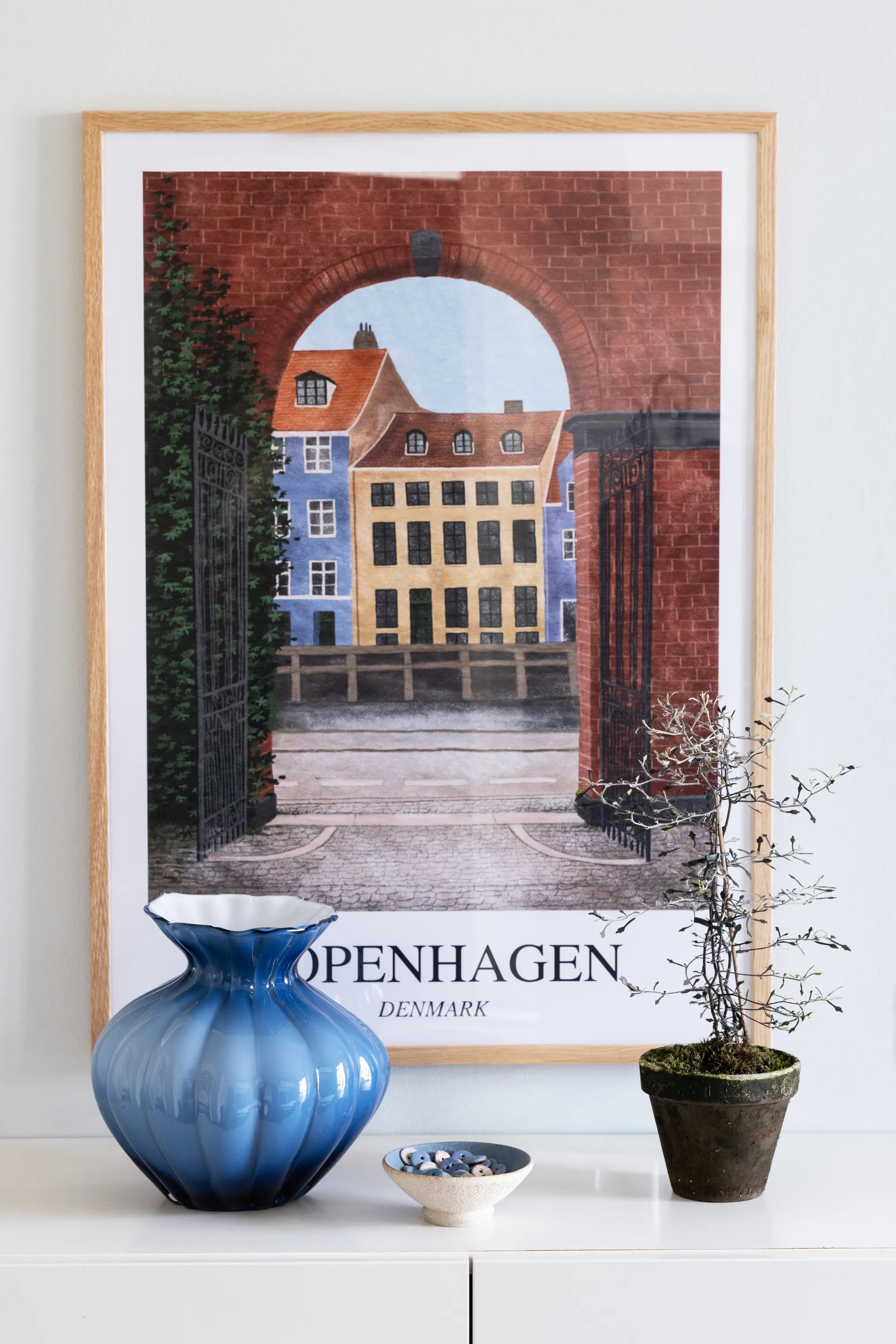 CASA Living Vaser Vase i Blå/opal, 2