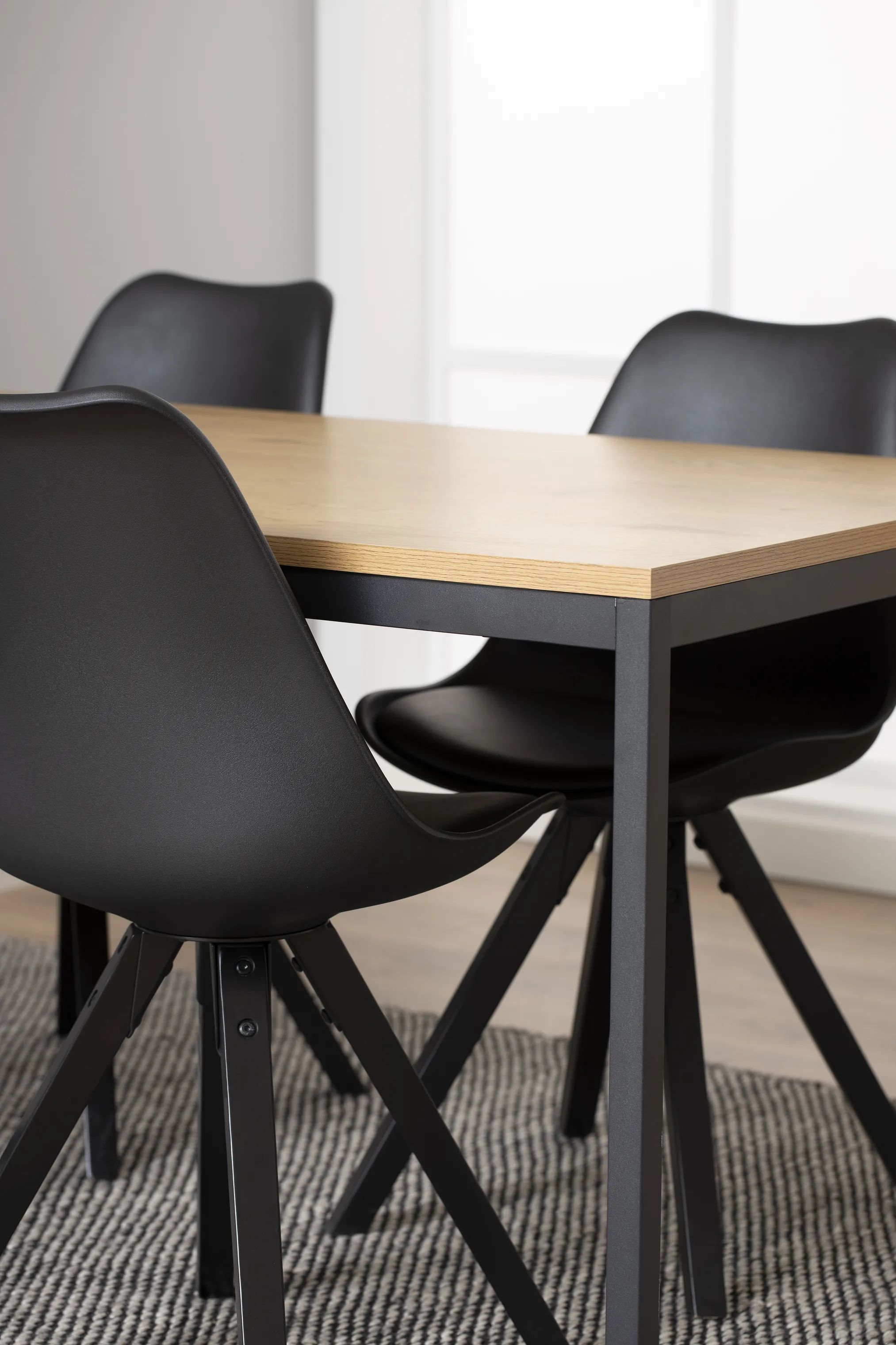 CASA Living Spisebordsstole Dima Spisebordsstol - 2 stk. i Sort, 2