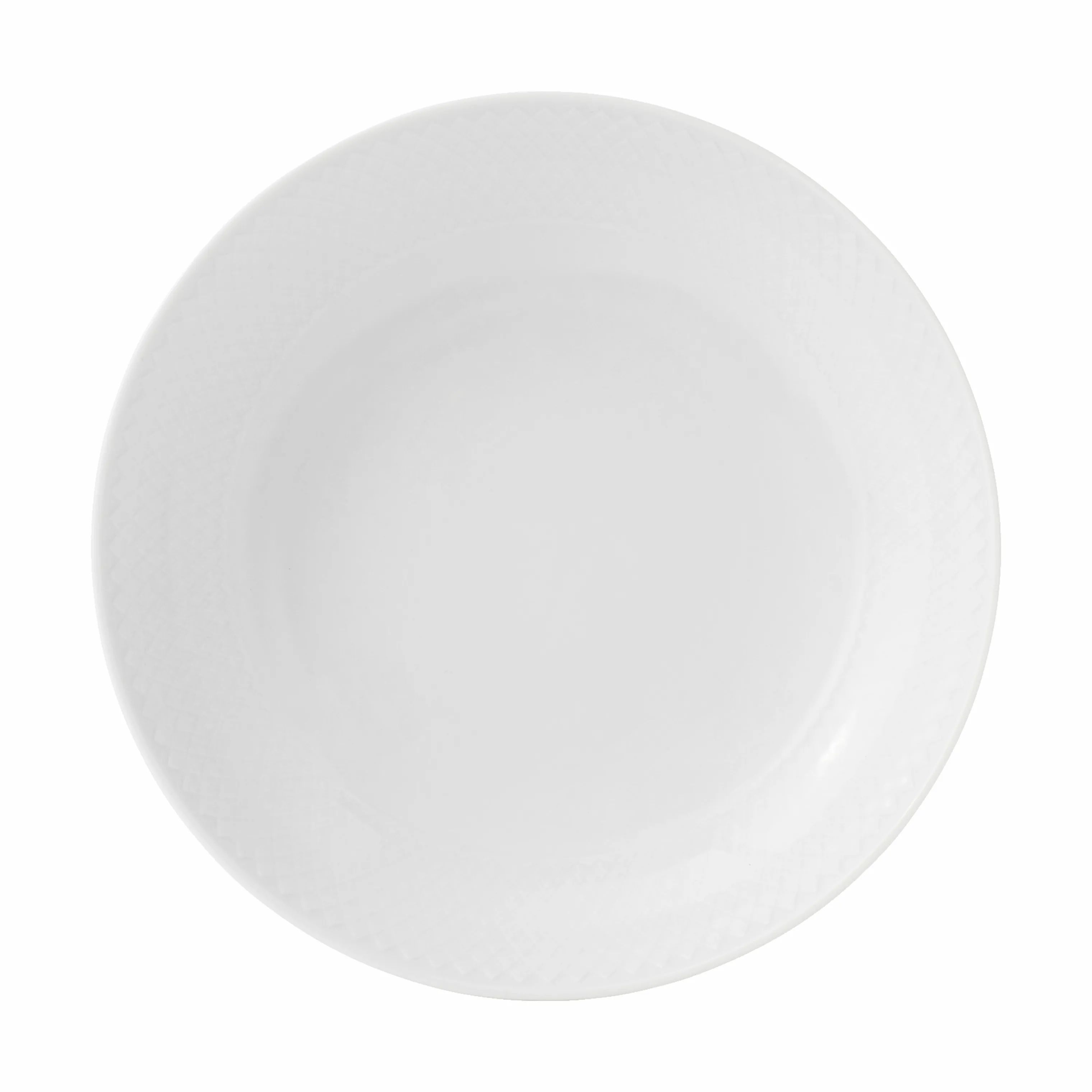 Lyngby Porcelæn Dybe tallerkener Rhombe Dyb Tallerken i Hvid, 20 cm, 1