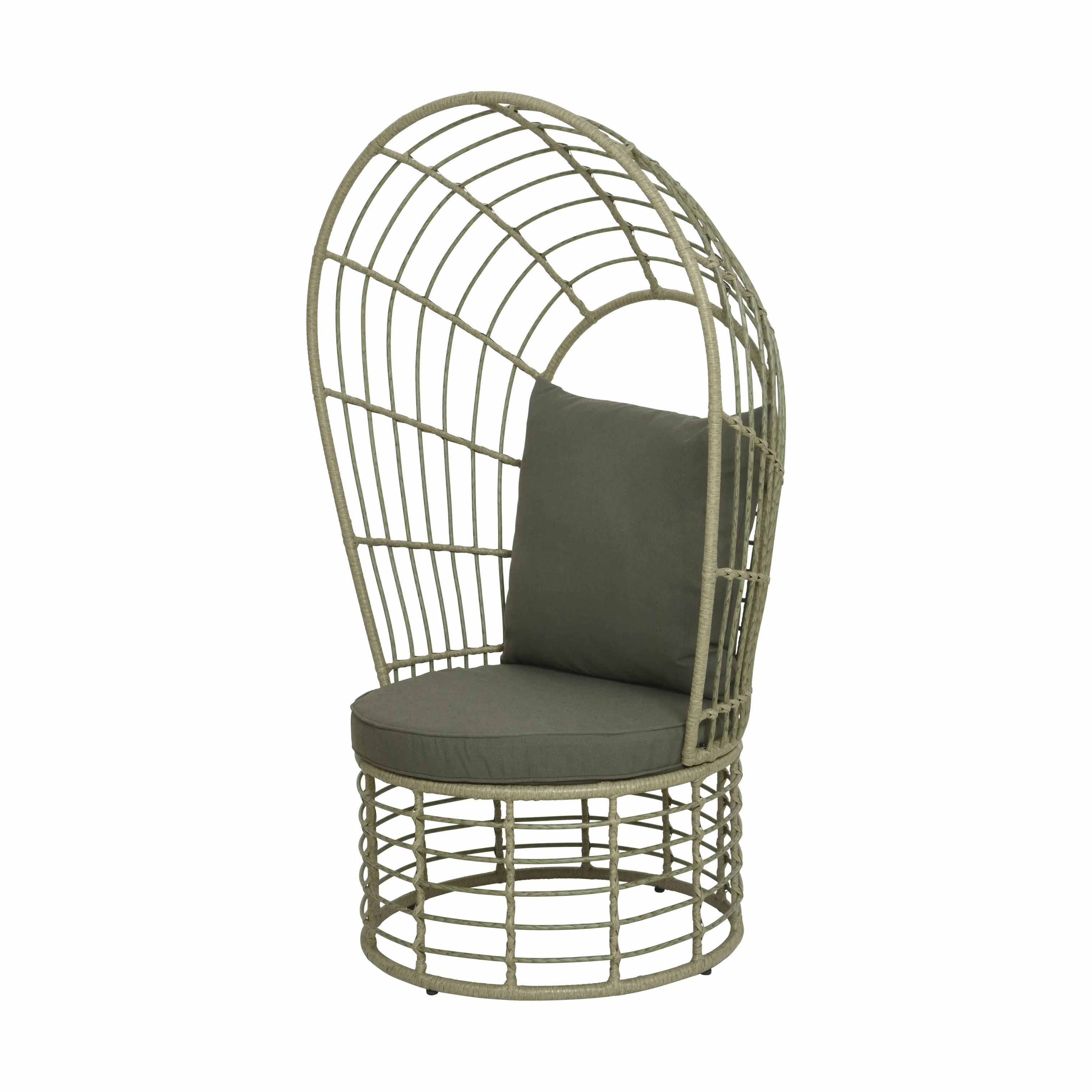 CASA Living Loungestole Fletstol m. himmel i Grå, 1