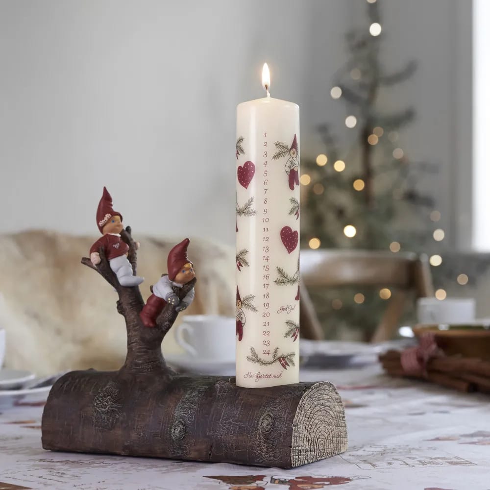 Klarborg Kalenderlys Kalenderlys - Nisse Bertram i Creme, 2