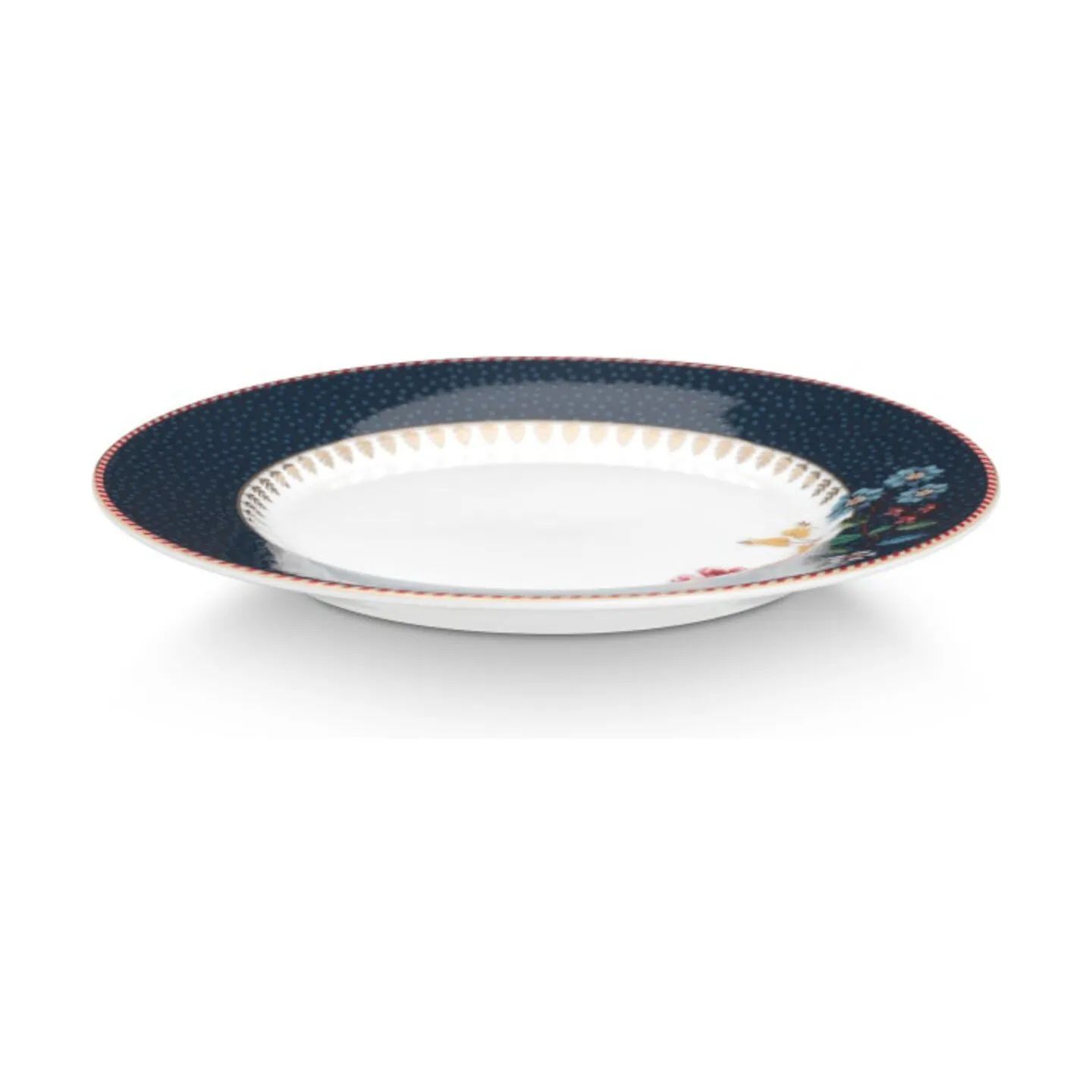 PIP Studio Frokosttallerkener Berry Blues Clover Tallerken i Blå, 17 cm, 3