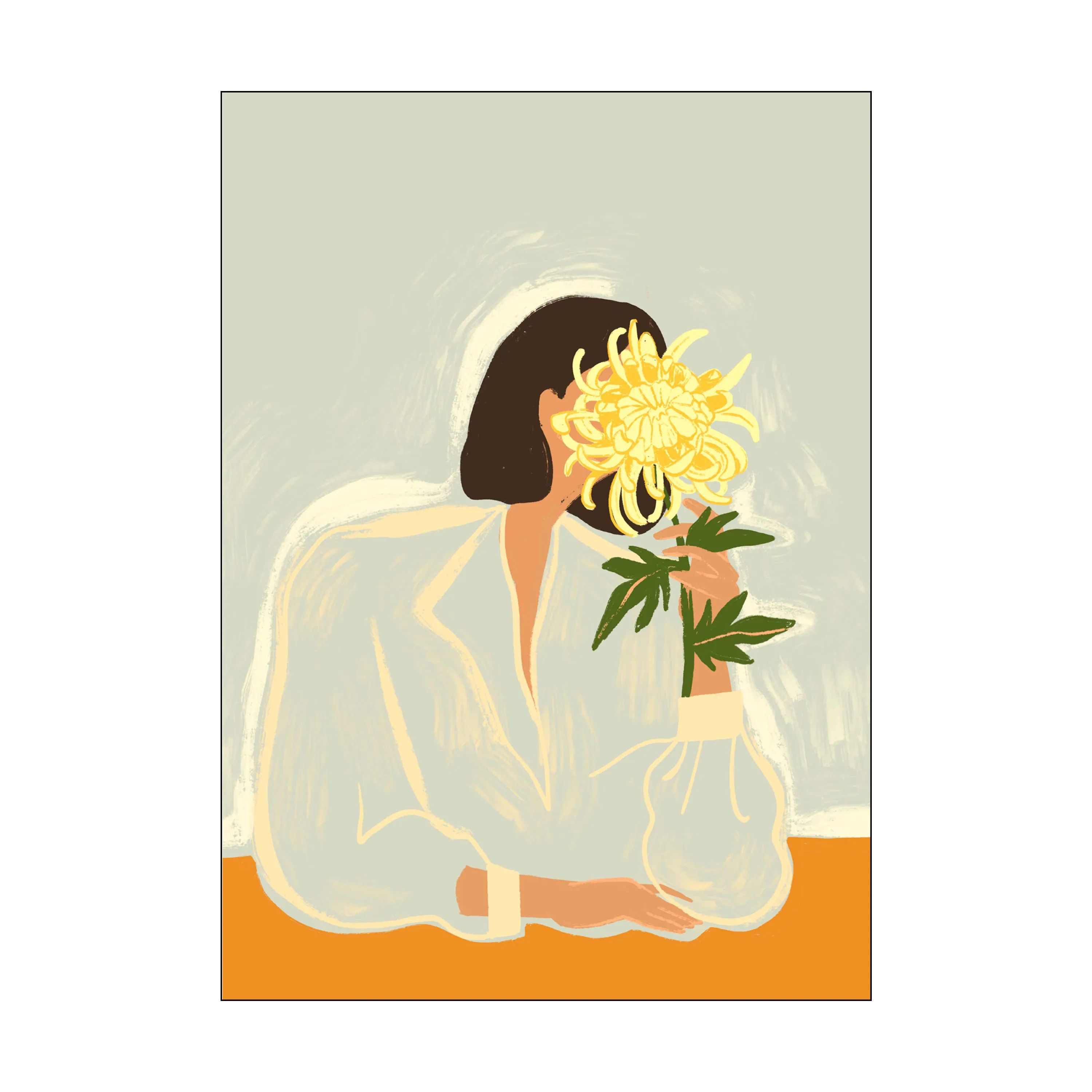 Poster&Frame Plakater Plakat - The Crysanthemum i B50 x L70 cm, 1