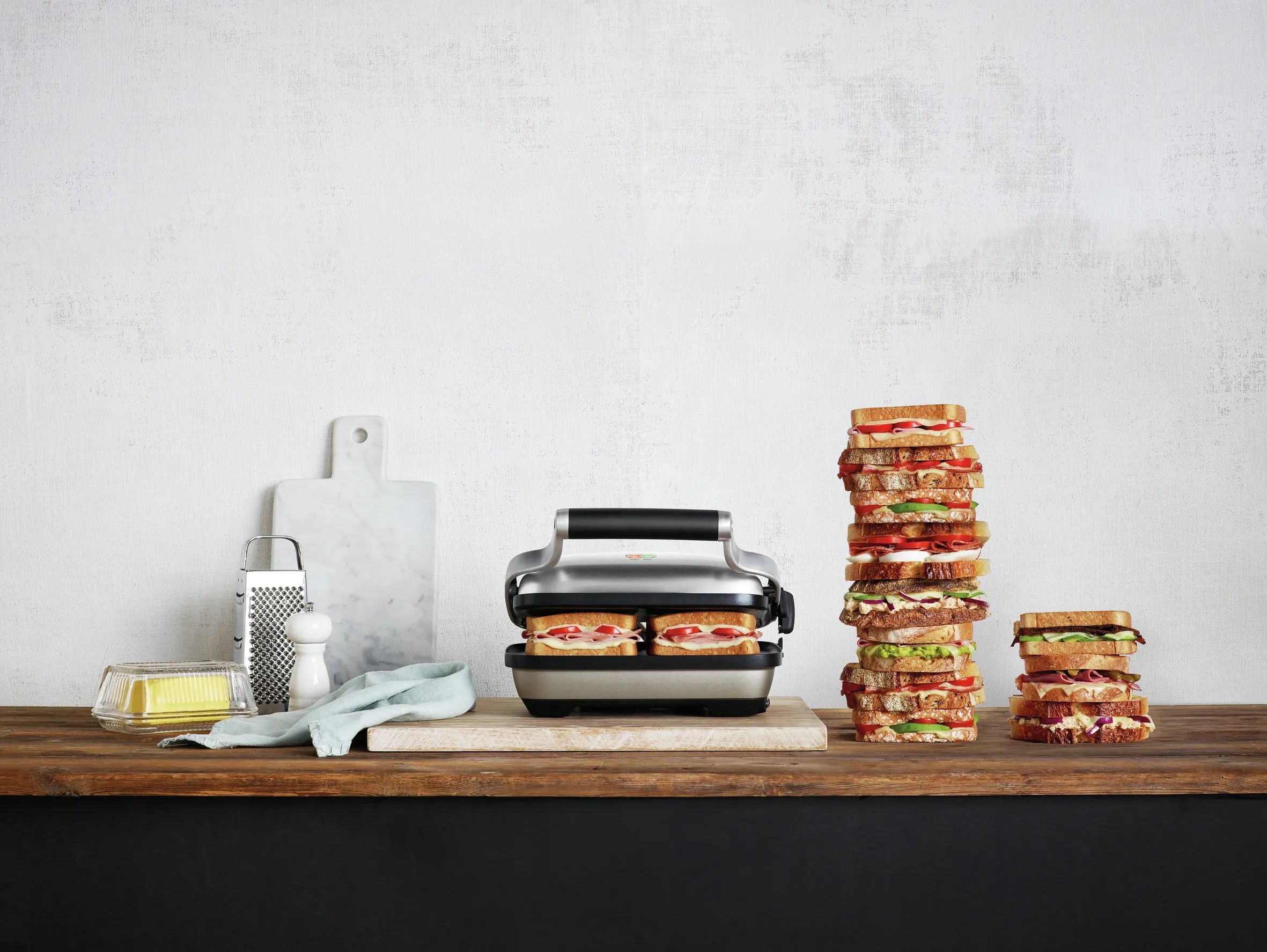 Sage Toastere Sandwichtoaster i Stål, 31 cm, 3