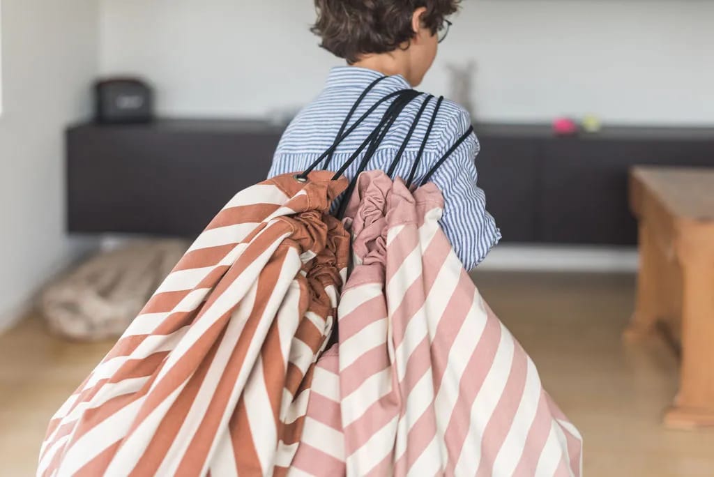 Play&Go Til børneværelset Print Legetæppe i Lyserød, 3