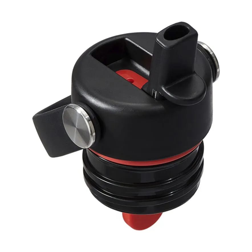 Hydro Flask To go kopper Standard Mouth Flex Straw Låg i Sort/rød/hvid, 4