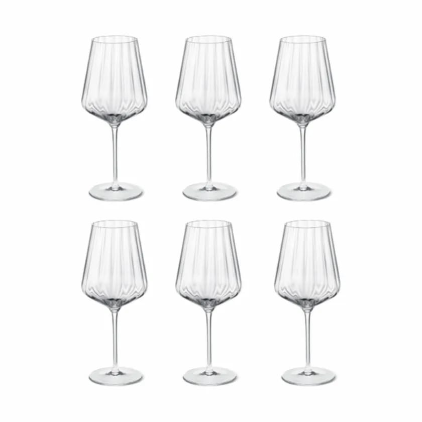Georg Jensen Hvidvinsglas Bernadotte Hvidvinsglas - 6 stk. i Klar, 43 cl, 1