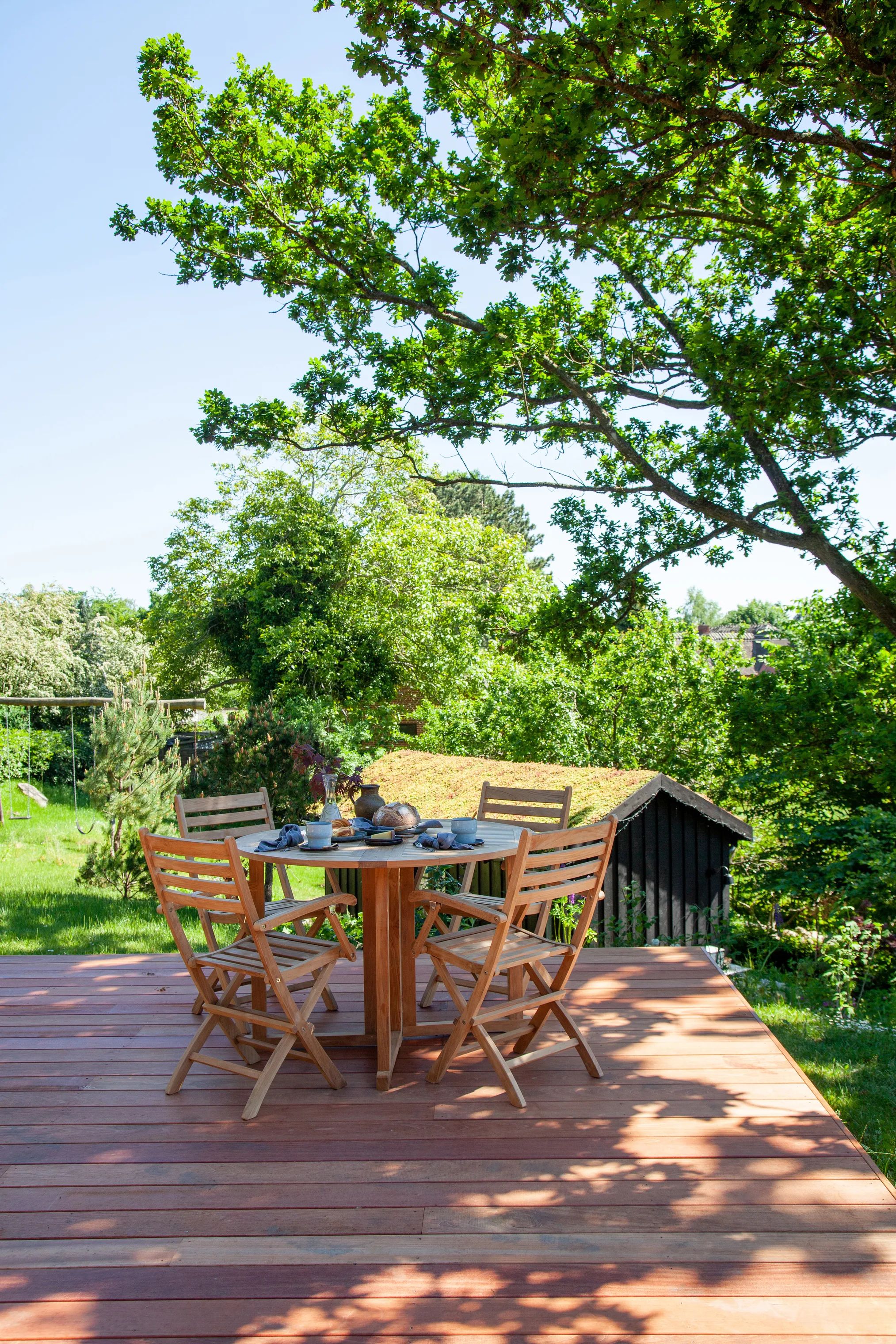 cinas Havespisestole York Foldestol i Teak, 2