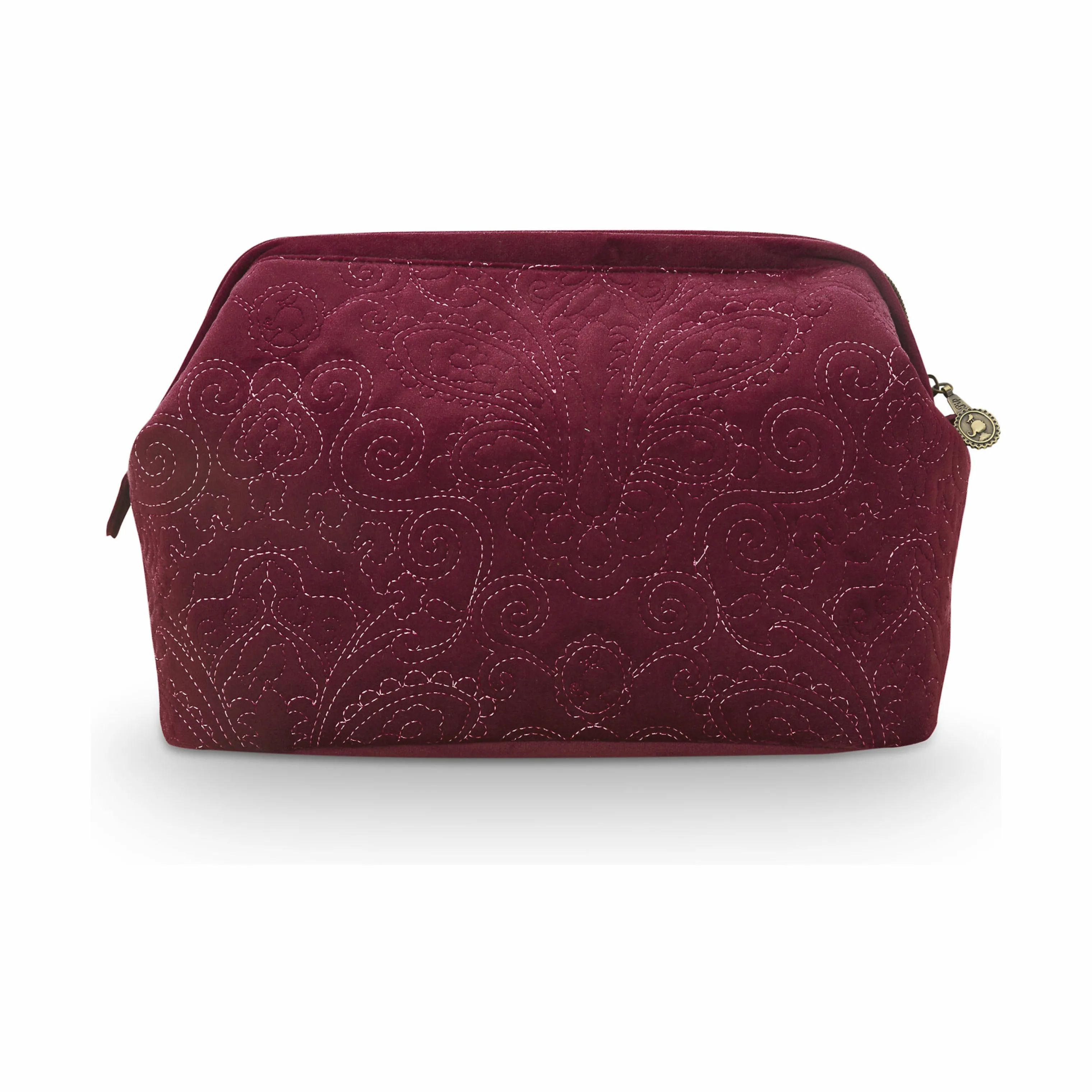 PIP Studio Toilettasker Quiltey Days Kosmetiktaske - Ekstra stor i Dark Pink, 4
