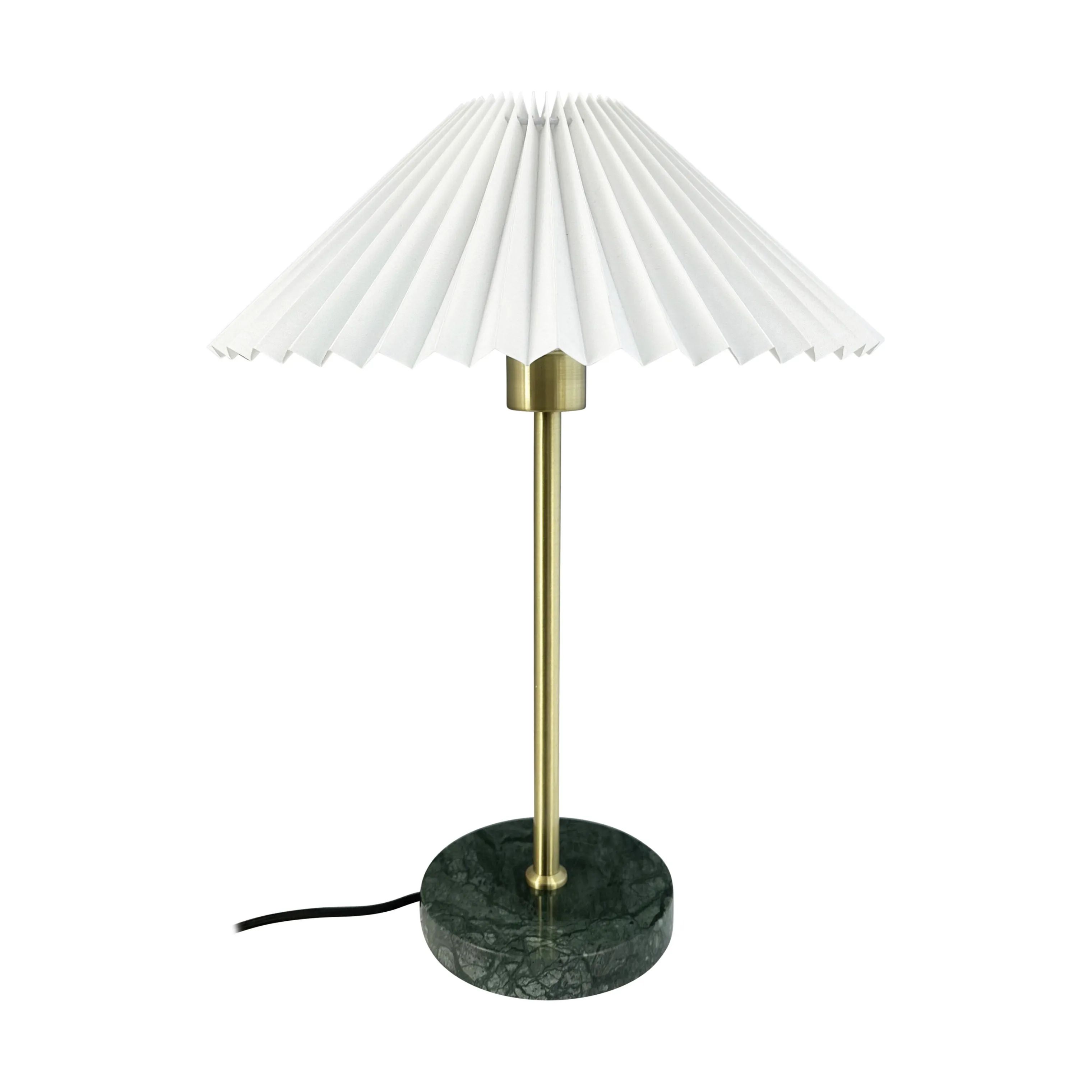 CASA Living Bordlamper Bloom Bordlampe i Grøn/messingfarvet, 1