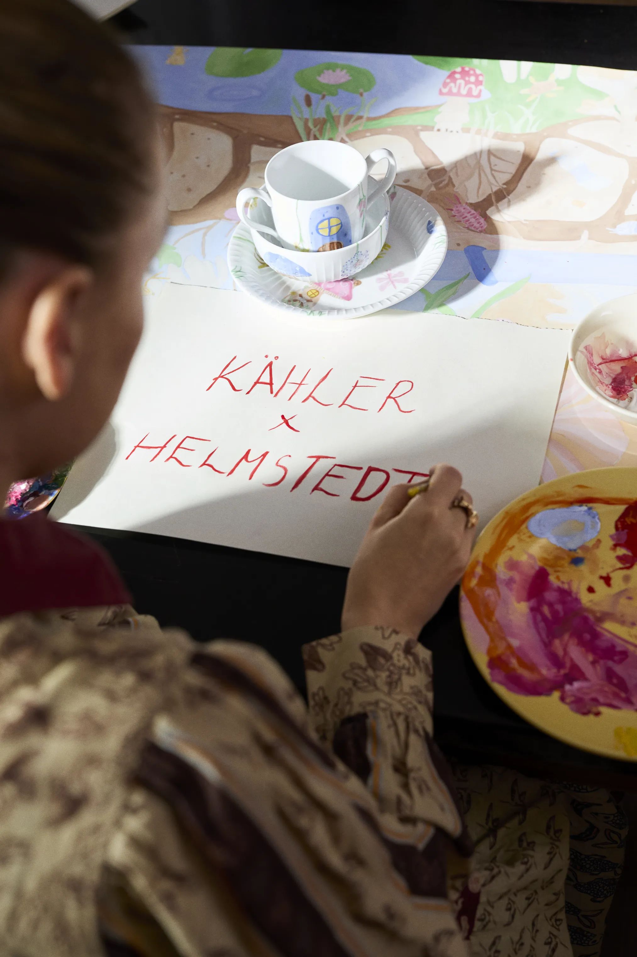 Kähler Spisesæt Hammershøi Kids Spisesæt - 3 dele i Hvid m. deko, 8