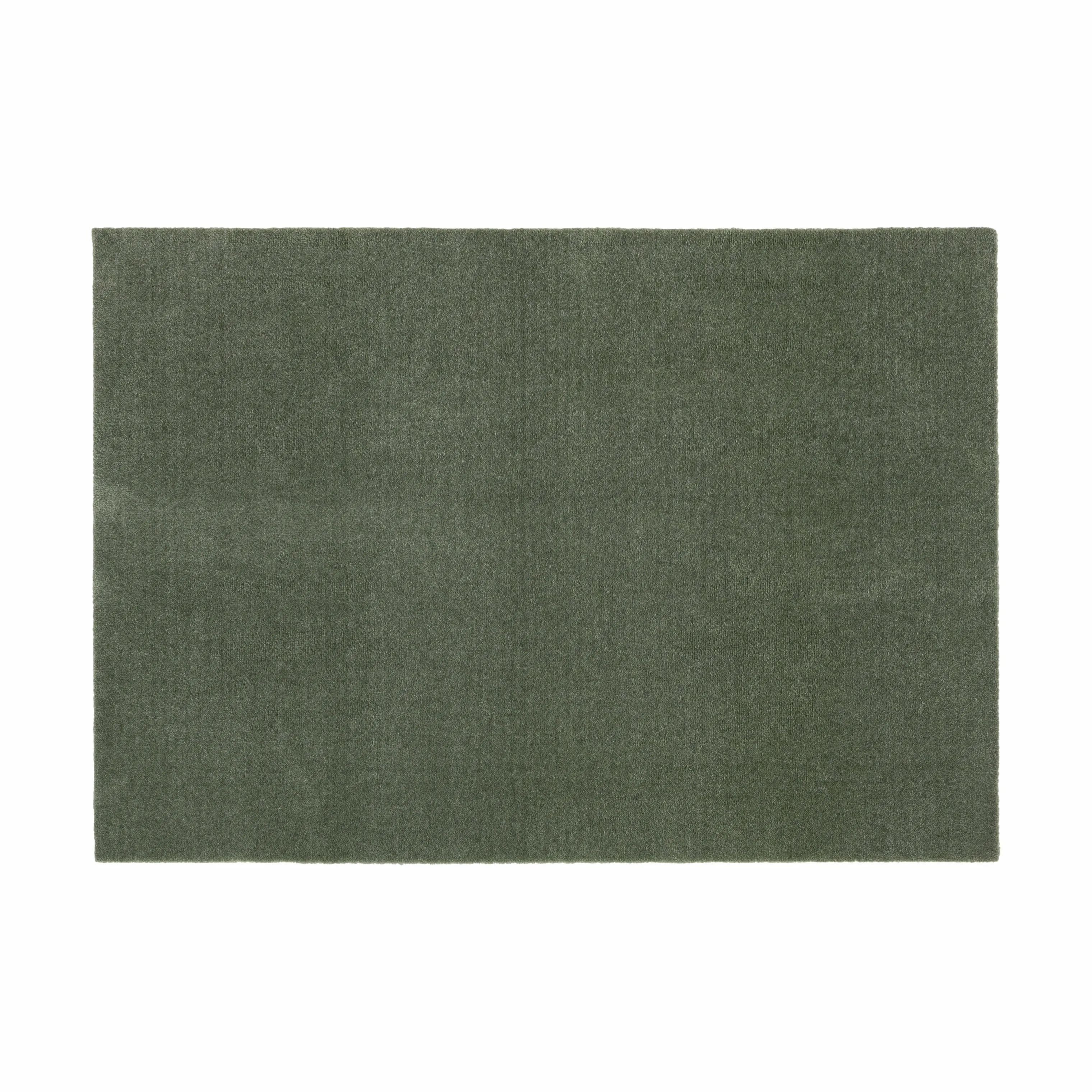 Tica Copenhagen Gulvtæpper Uni Color Løber i støvet grøn, B90 x L130 cm, 1