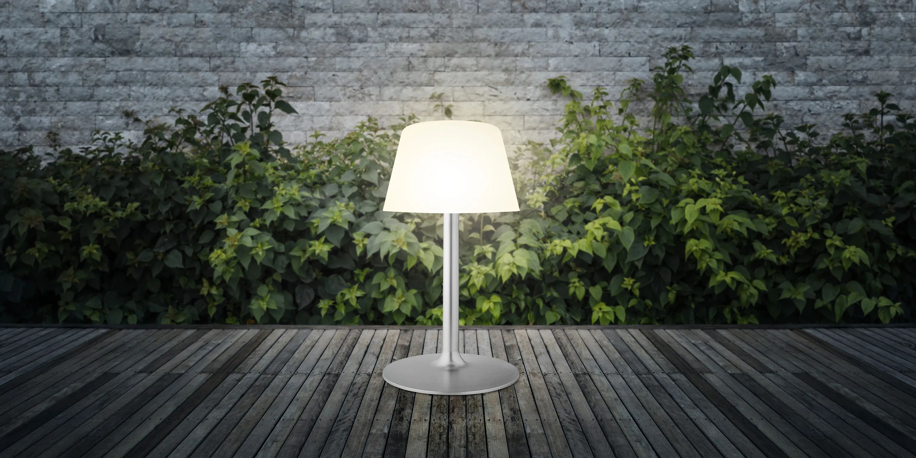 Eva Solo LED-lamper SunLight Lounge Solcellelampe i Hvid, 50,5 cm, 2