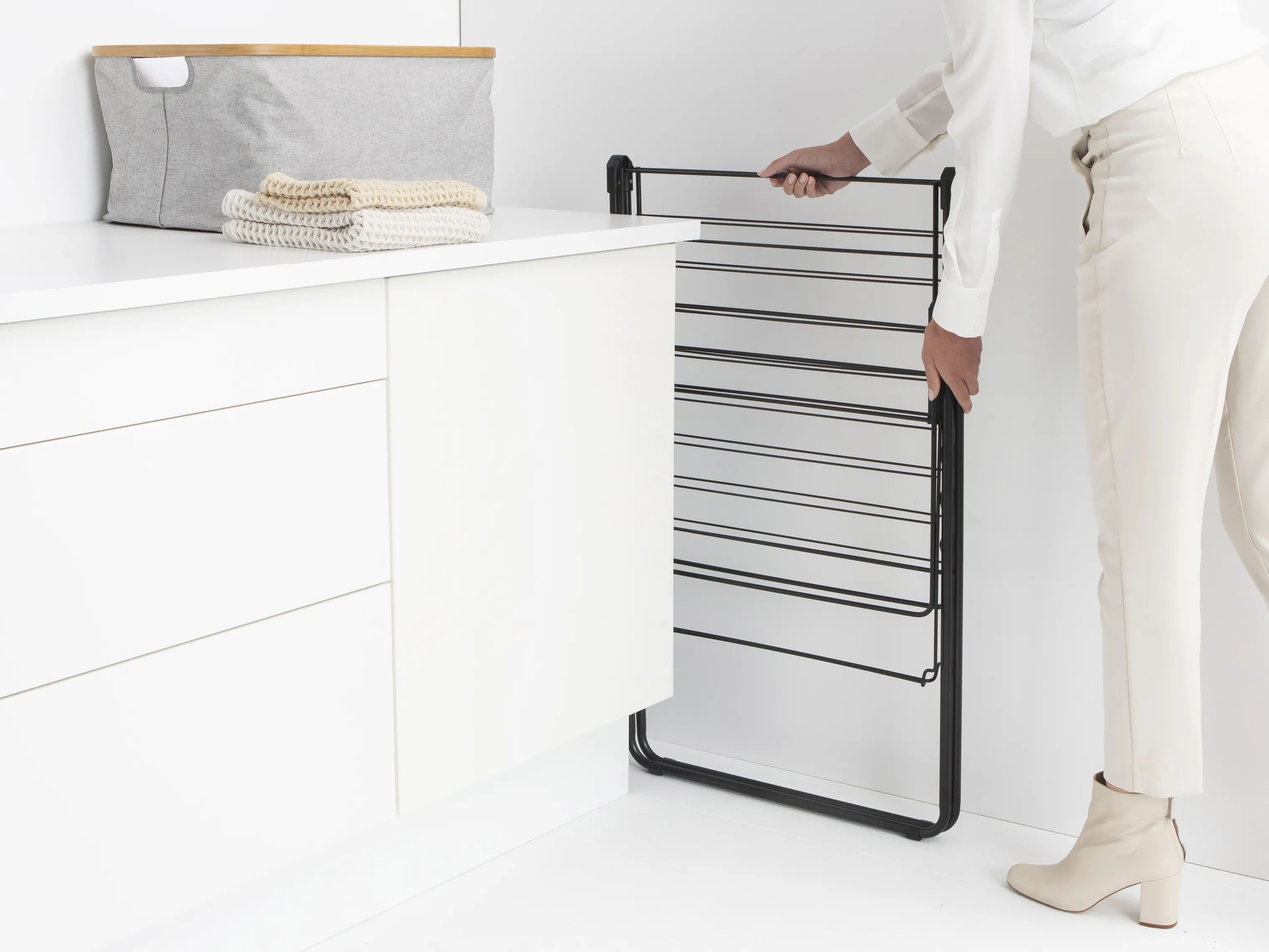 Brabantia Tørrestativer Hang Up Tørrestativ i Mat sort, 20 meter, 2