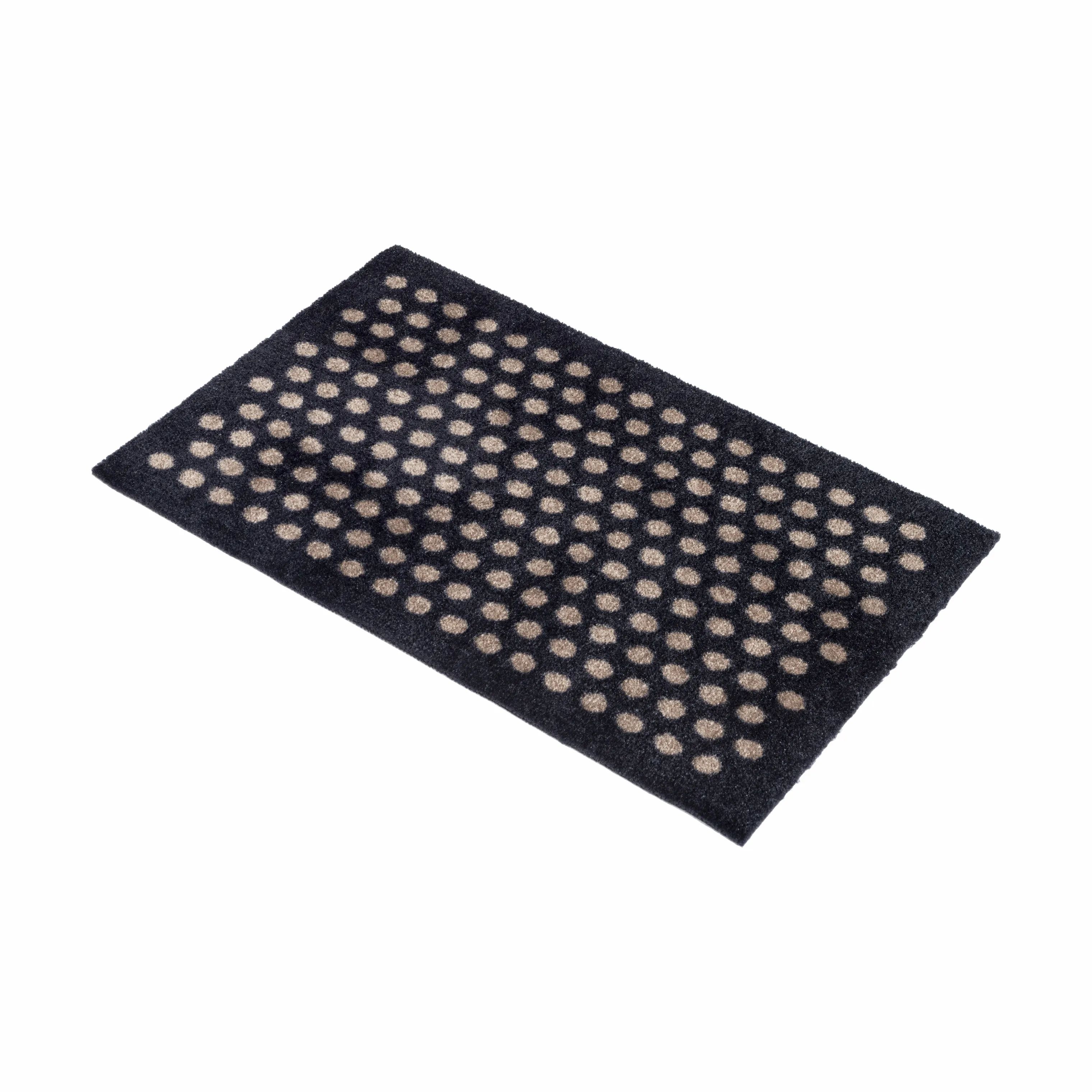 Tica Copenhagen Dørmåtter Dot Gulvmåtte i Sort/sand, B40 x L60 cm, 4