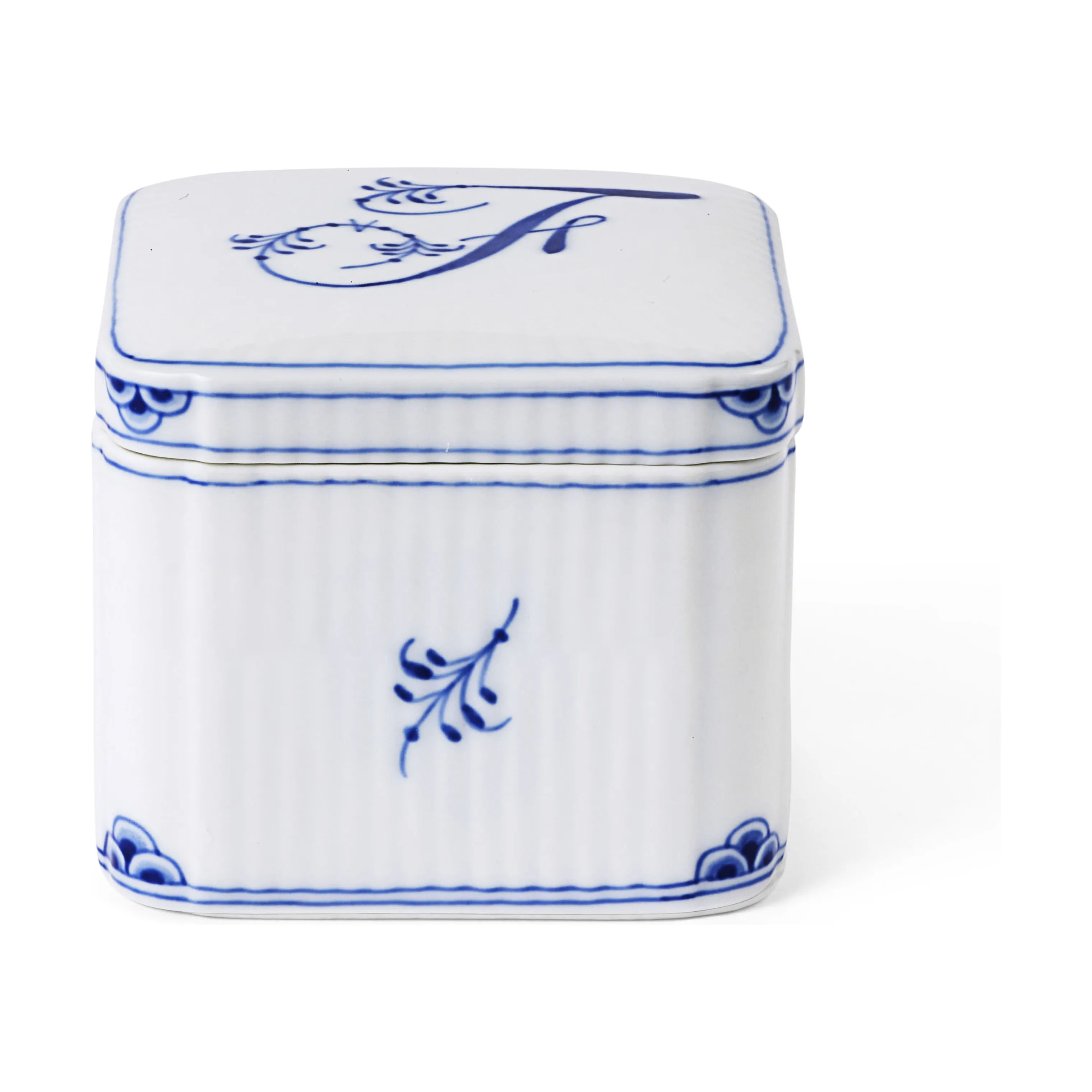 Royal Copenhagen Bonbonniere Alfabet Bonbonniere - F i F, 3