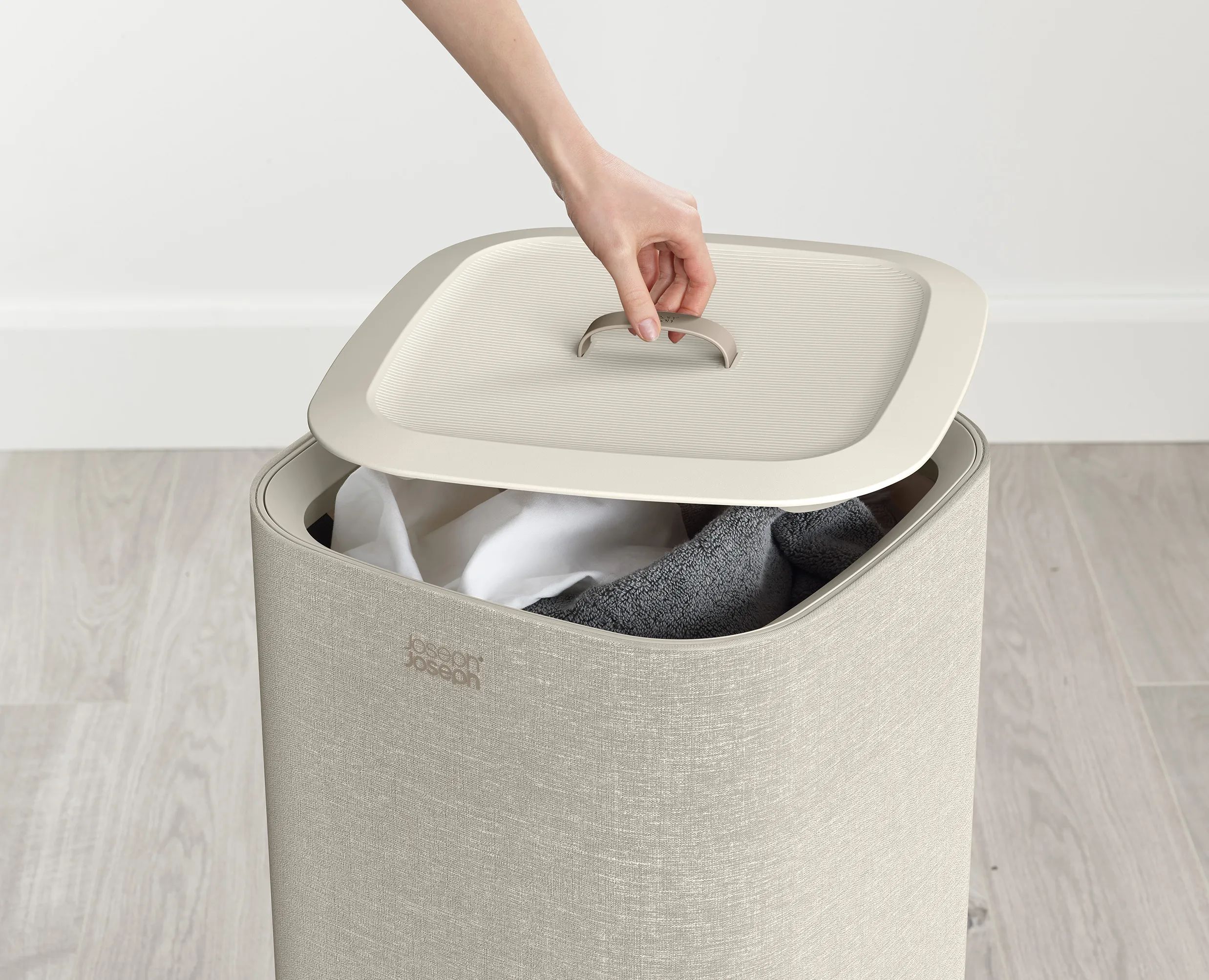 Joseph Joseph Vasketøjskurve Tota One Vasketøjskurv i Beige, 60 L, 3