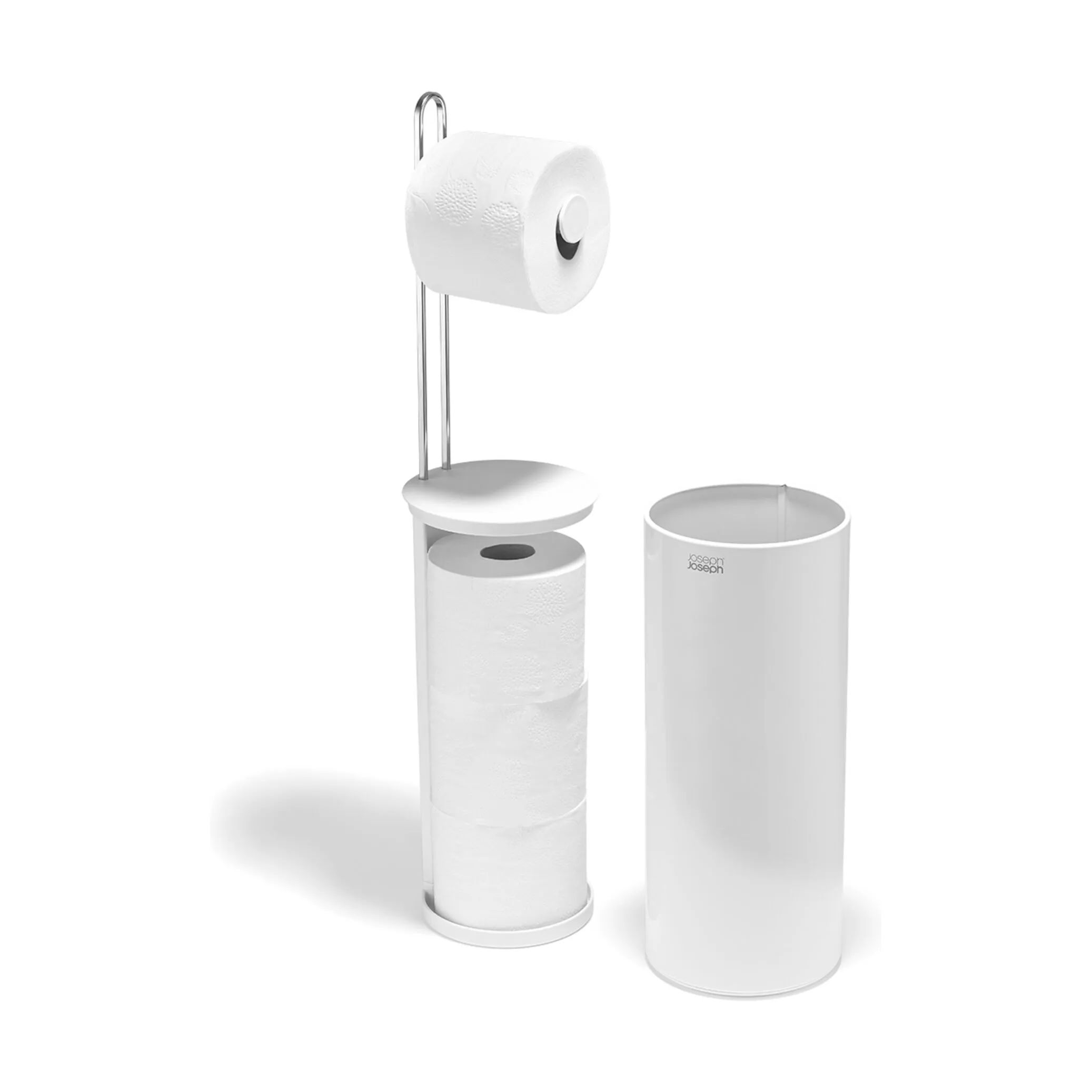Joseph Joseph Toiletbørster EasyStore™ Toiletpapirsholder i White, 4