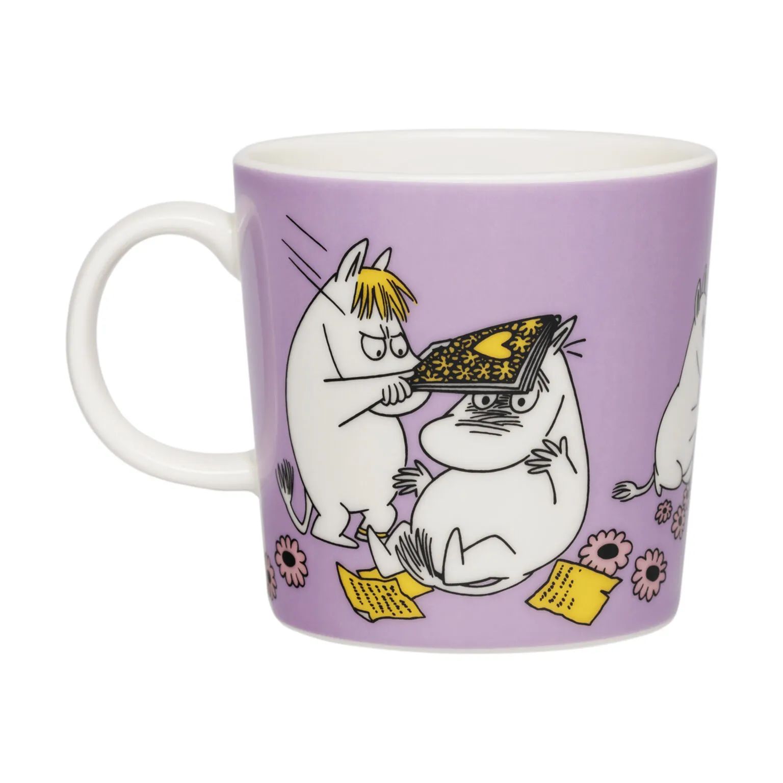 Moomin Arabia Krus og kopper med hank Kærester + Kærlig omsorg Krus - 2 stk. i Multifarvet, 5
