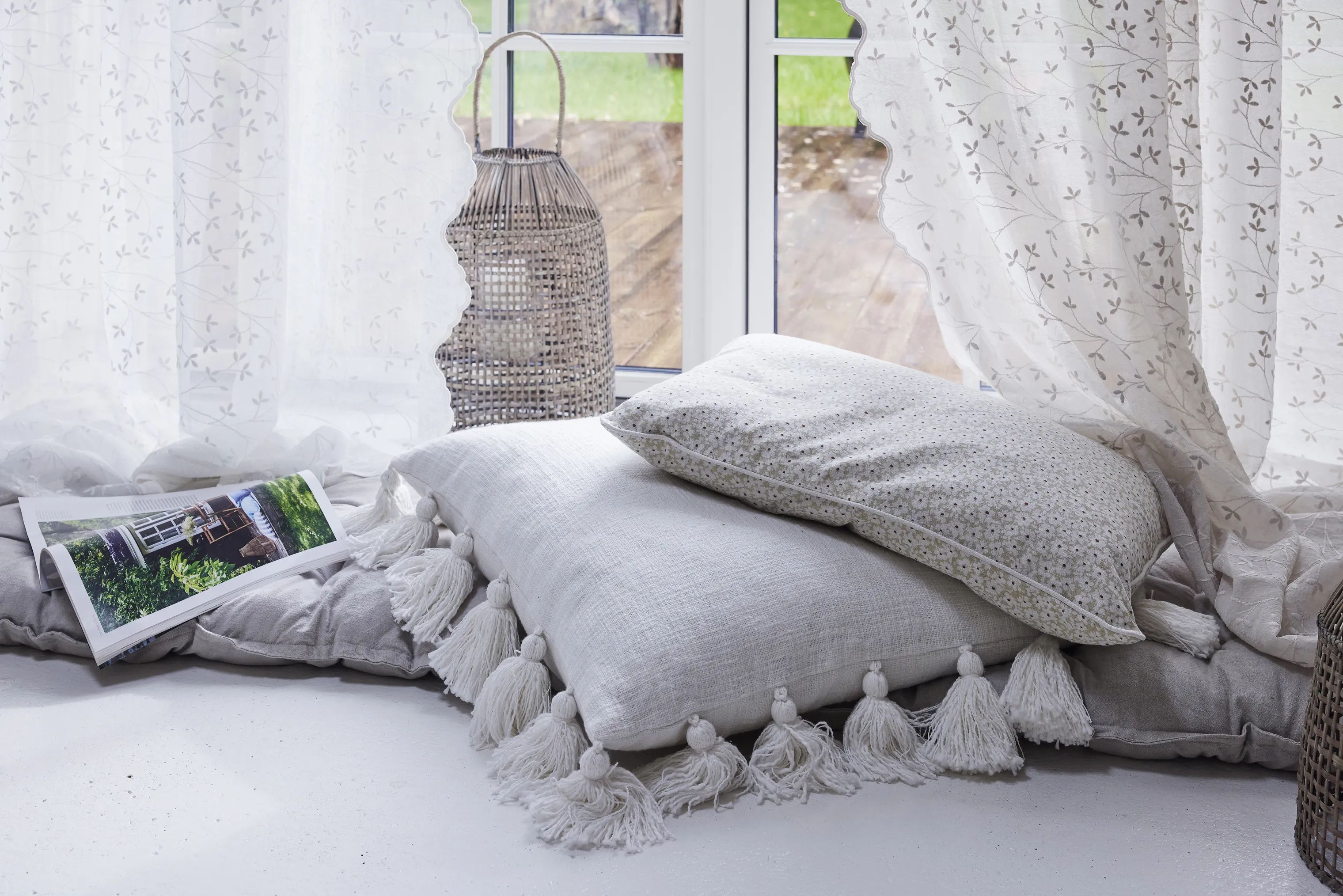 Lene Bjerre Gardiner og gardinstænger Eloise Gardin i Beige, 220 cm, 2