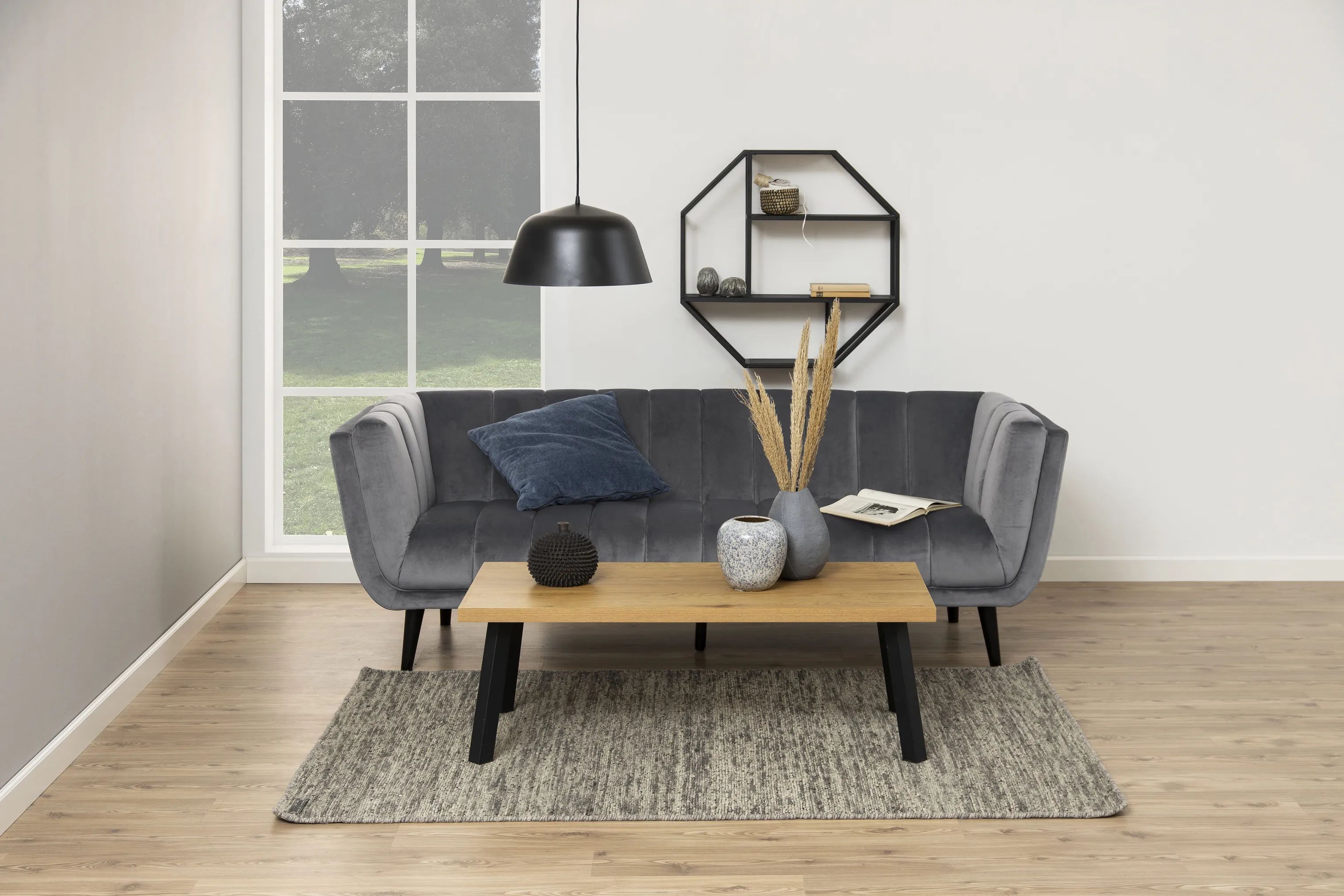 CASA Living Hylder Seaford Væghylde i Sort ask/sort, 3
