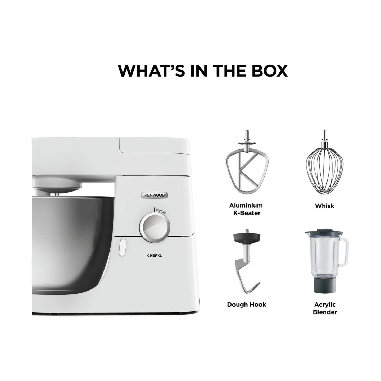 Kenwood Røremaskiner Chef XL Køkkenmaskine i Hvid, 4