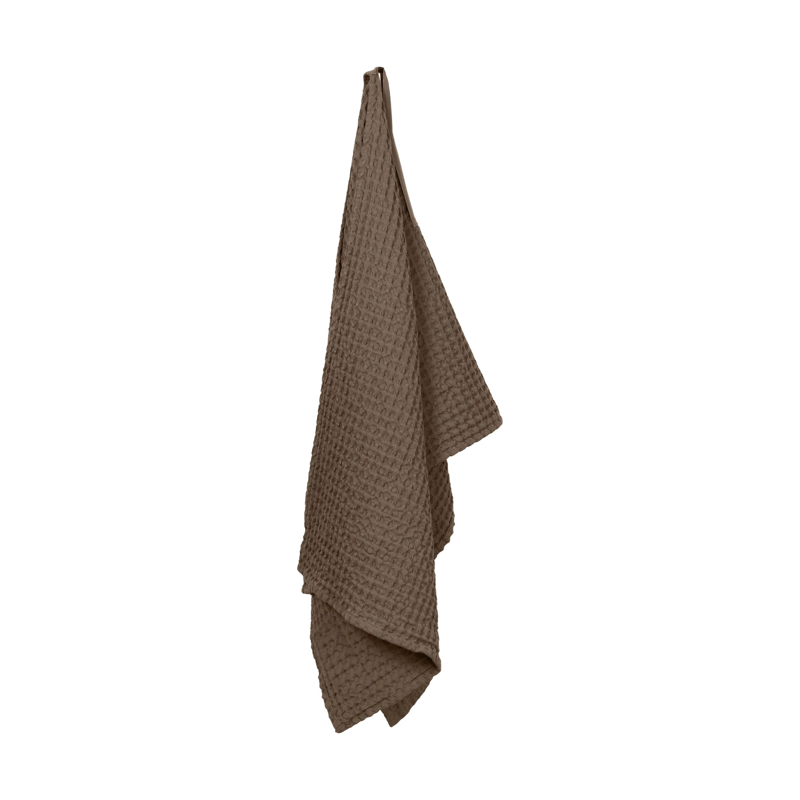 The Organic Company Håndklæder Big Waffle Vaffel Håndklæde i Ler, B50 x L130 cm, 1