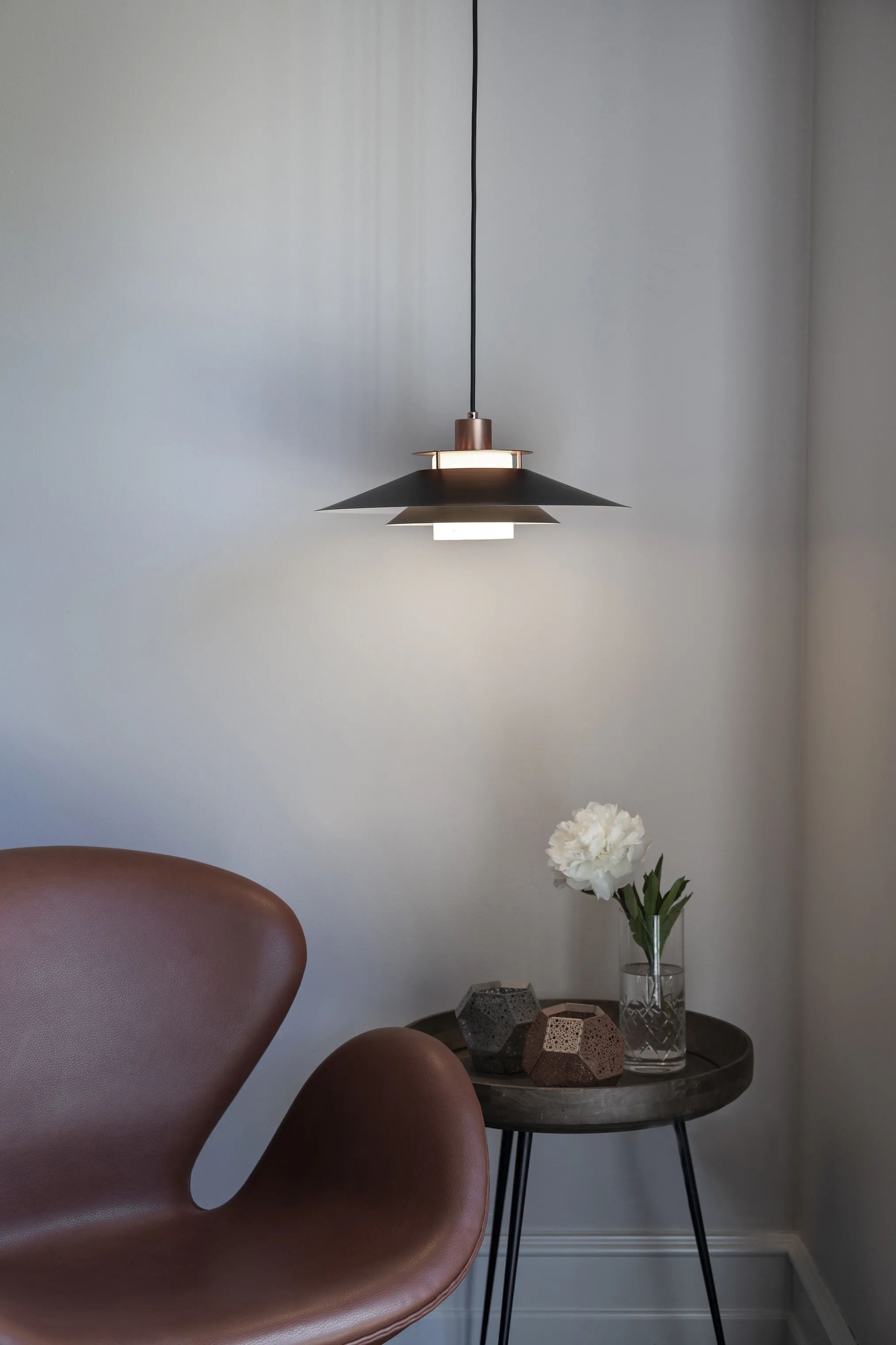 Halo Design Pendler Rivoli Pendel i Sort/kobber, 40 cm, 2