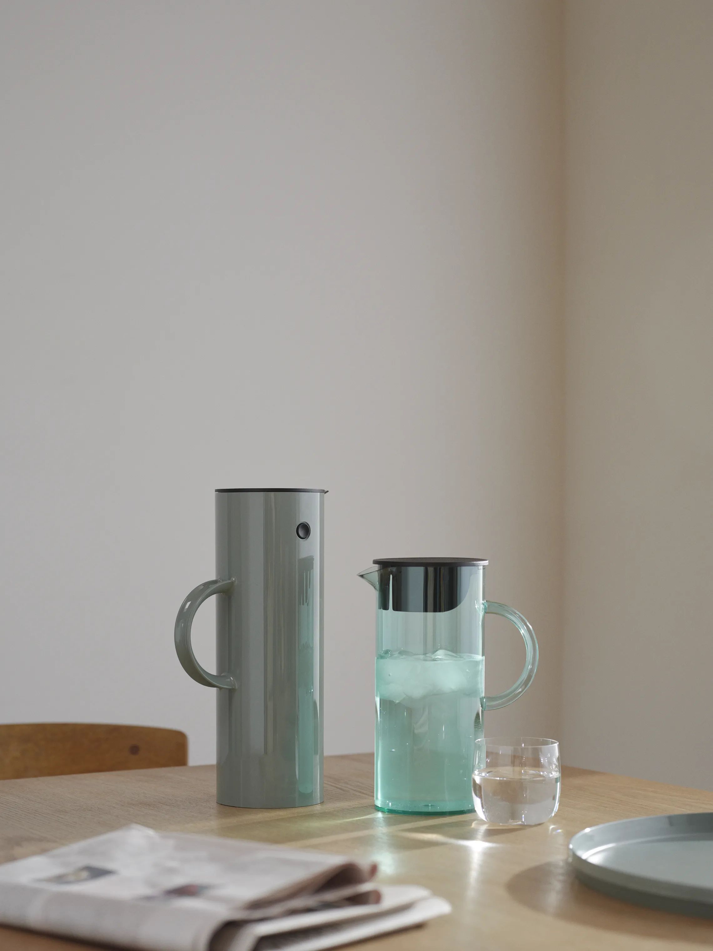 Stelton Serveringskander EM77 Kande m. låg i Dusty green, 2