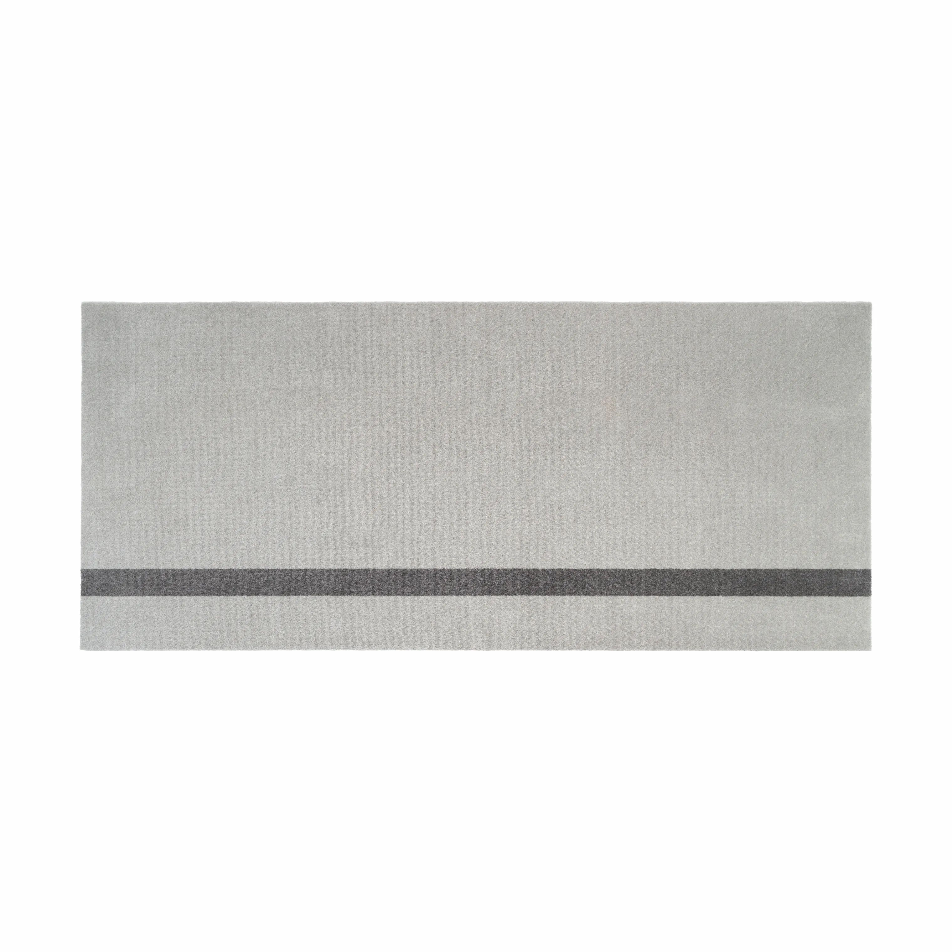 Tica Copenhagen Gulvtæpper Stripes Vertikal Gulvtæppe i Lysegrå/steelgrey, B90 x L200 cm, 1