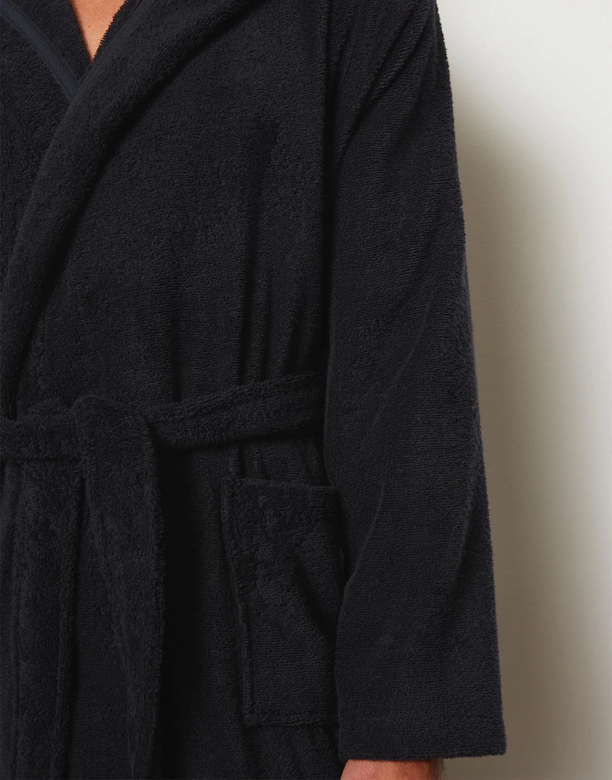 Marc O'Polo Morgenkåber Timeless Herrebadekåbe i Dark navy, Str. M, 4