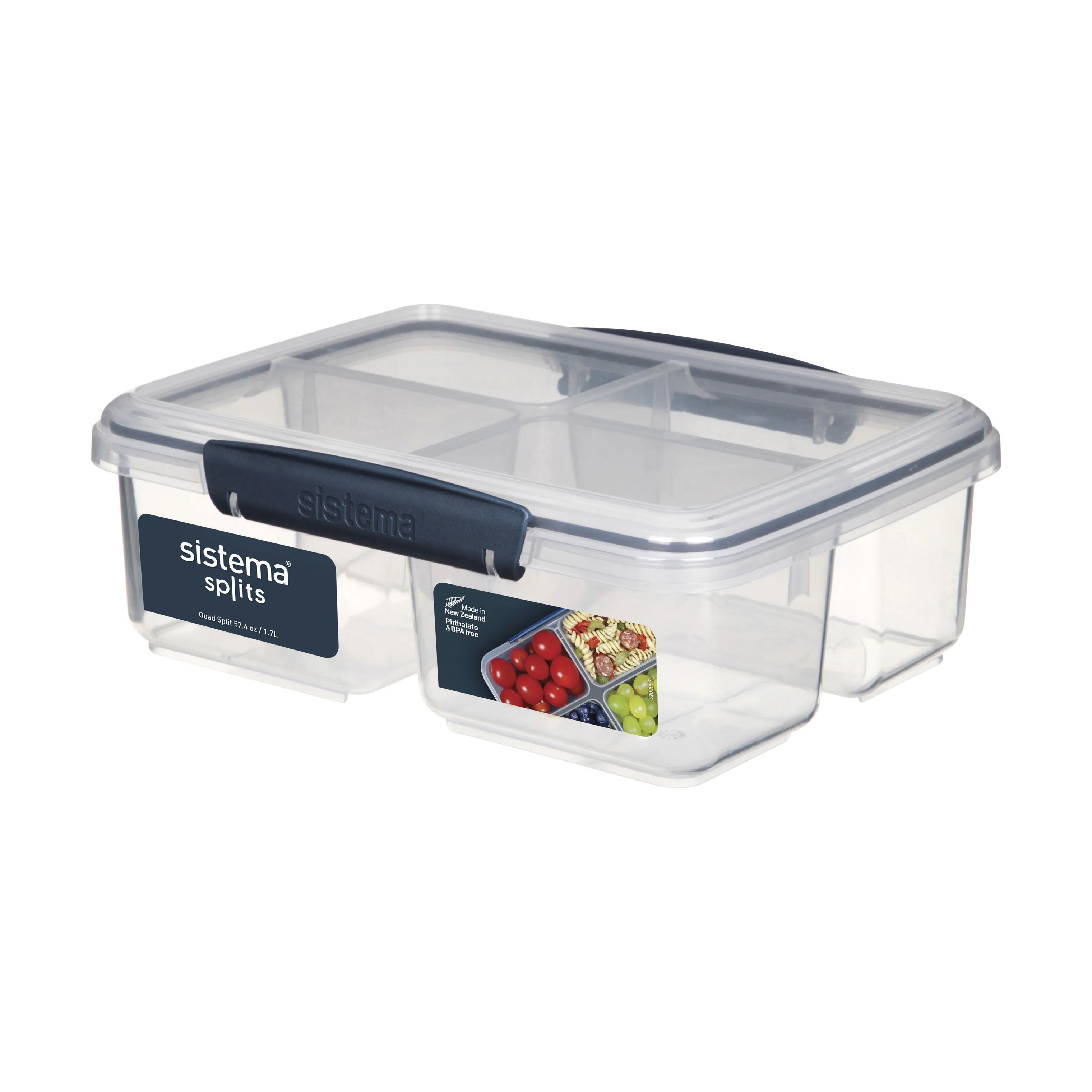 Sistema Opbevaringsbokse Klip It Opbevaringsboks - Quad Split i Dark Blue, 1