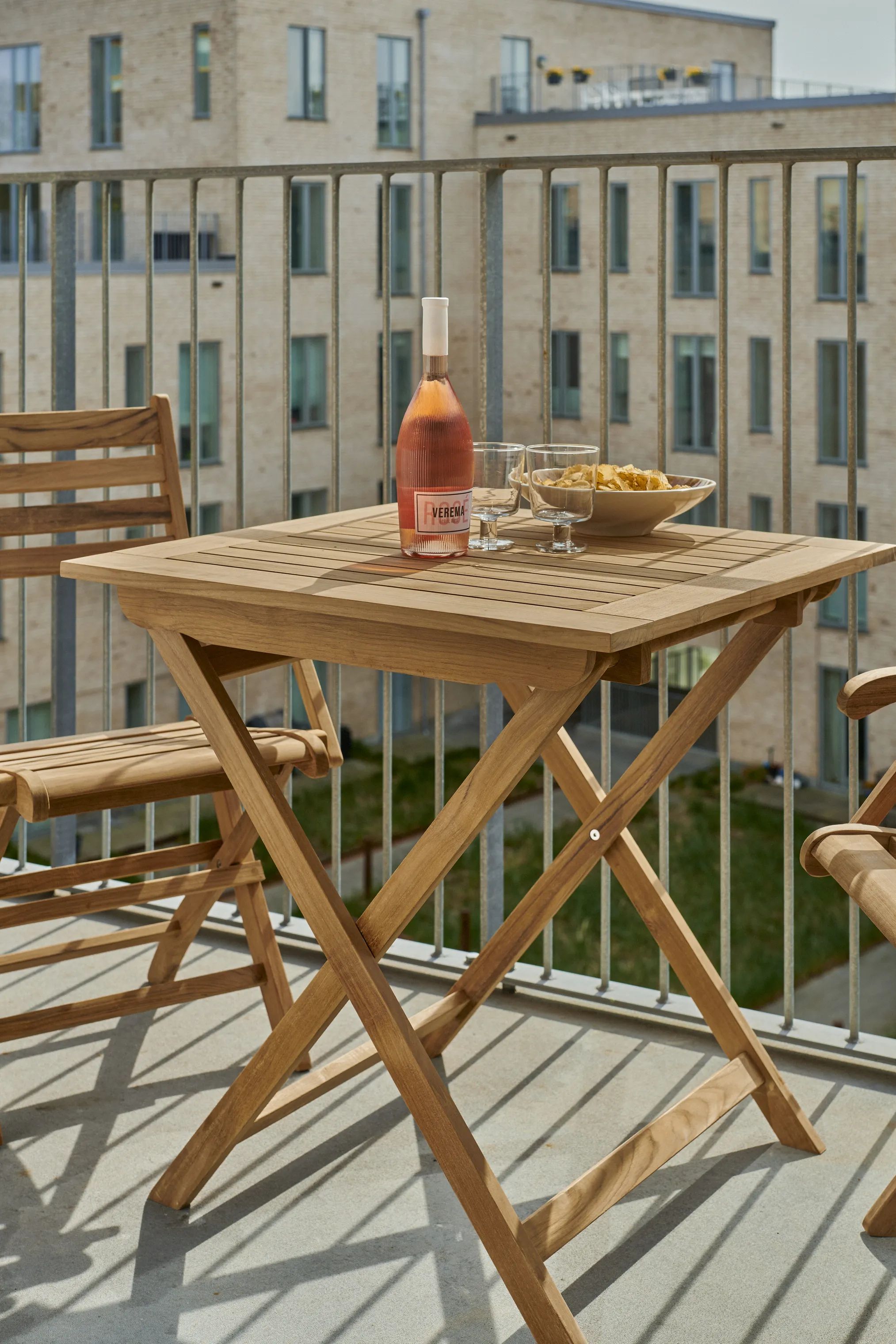 cinas Havespisestole York Foldestol i Teak, 3