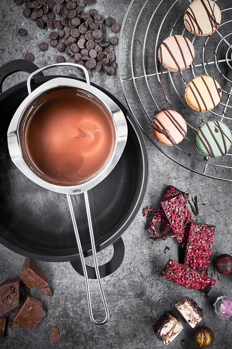 Gefu Tilbehør til chokoladeforme Gefu Redskaber Chokoladesmelter i Sølvfarvet, 2