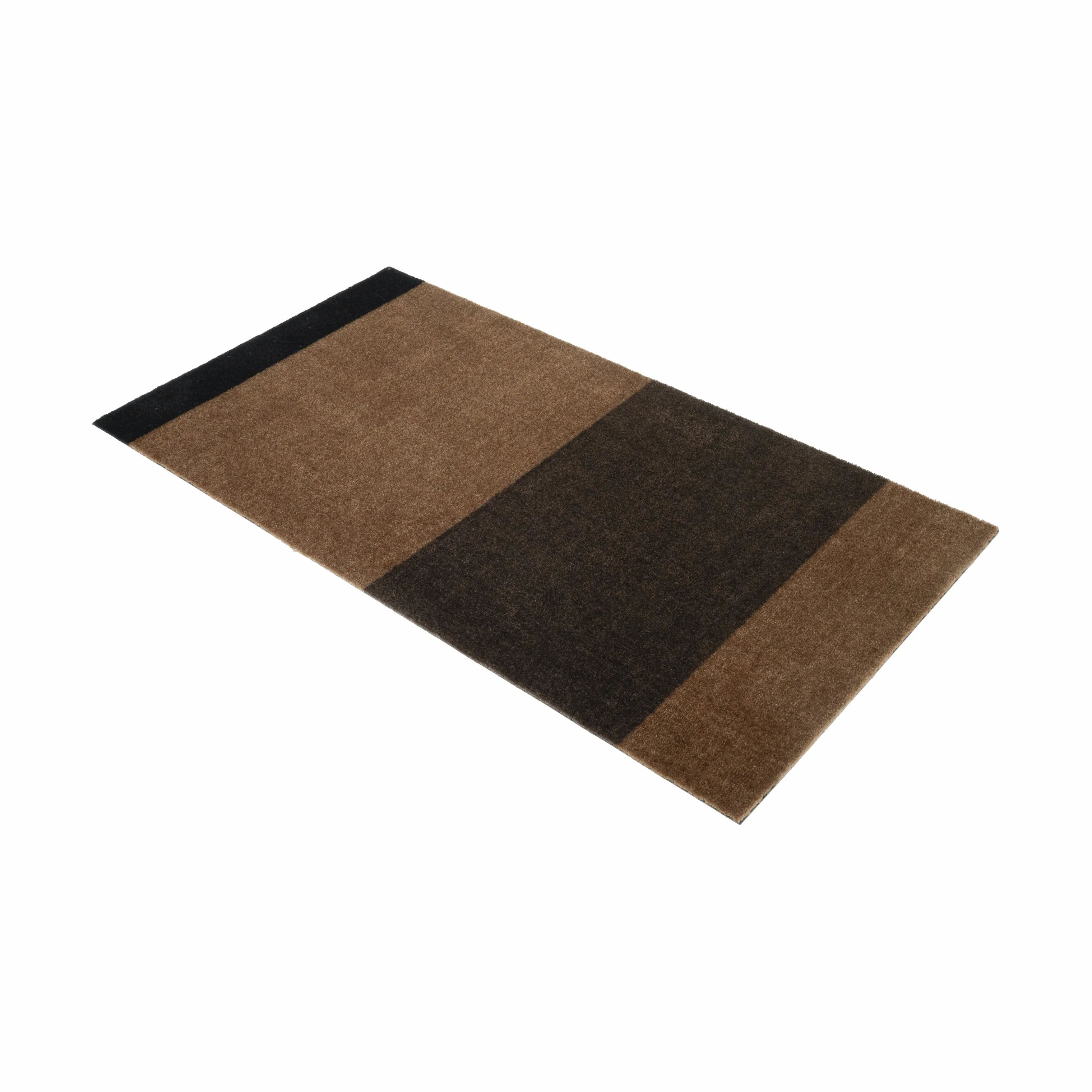 Tica Copenhagen Gulvtæpper Stripes Horisontal Gulvtæppe i brun/cognac/sort, B67 x L120 cm, 4