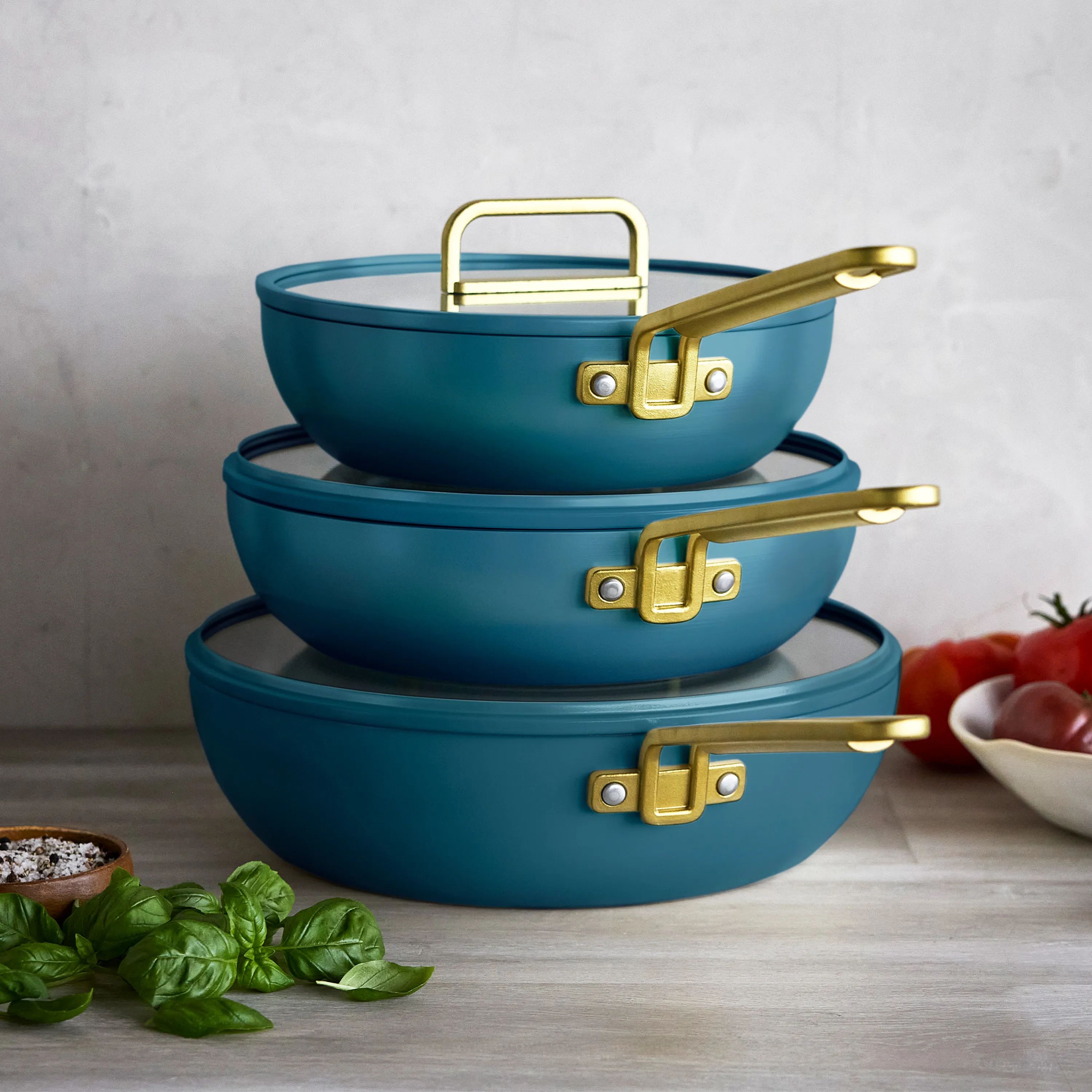 Greenpan Stegepander Tucci Stegepande i Venetian Teal, 2
