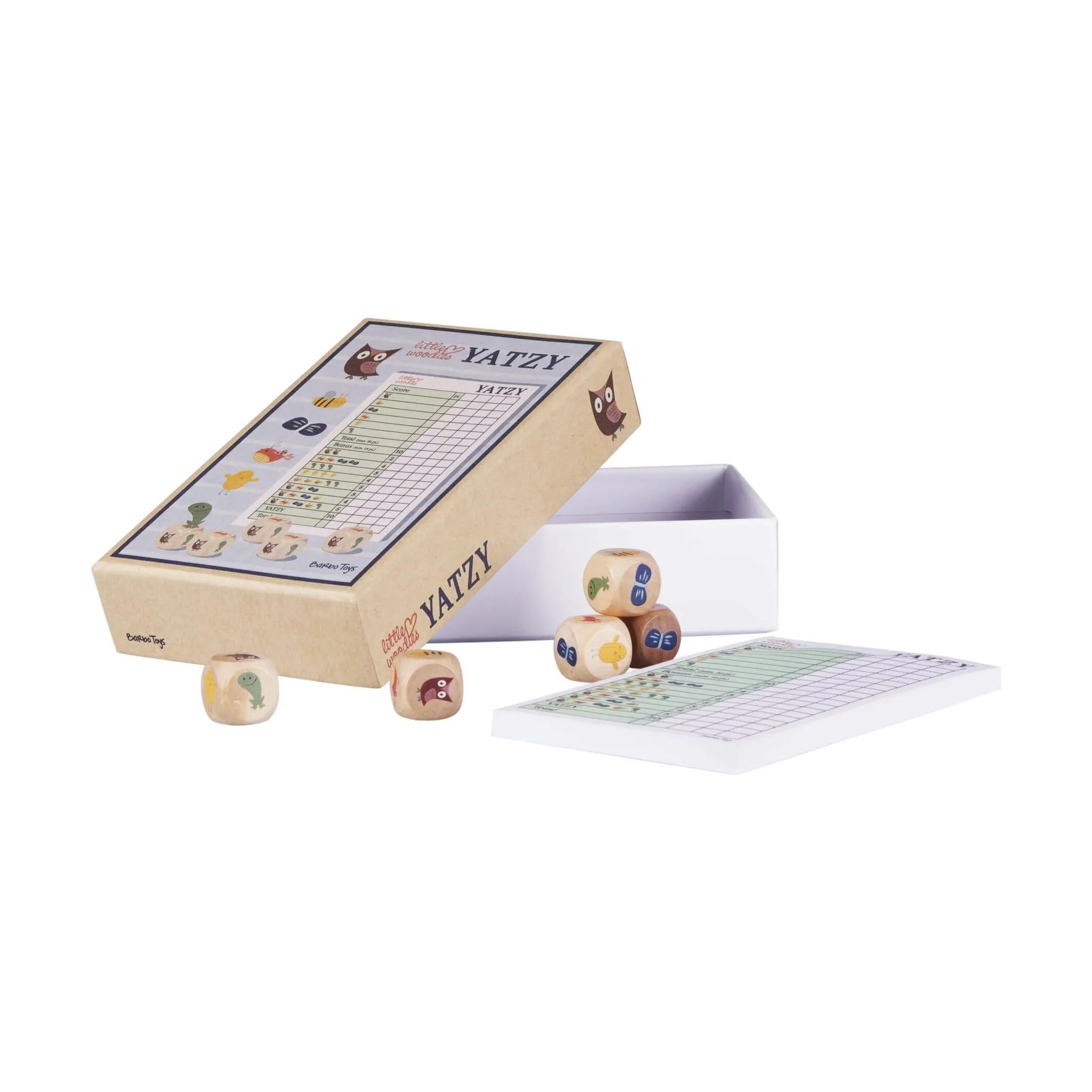 Barbo Toys Spil Little Woodies Yatzy i Multifarvet, 1
