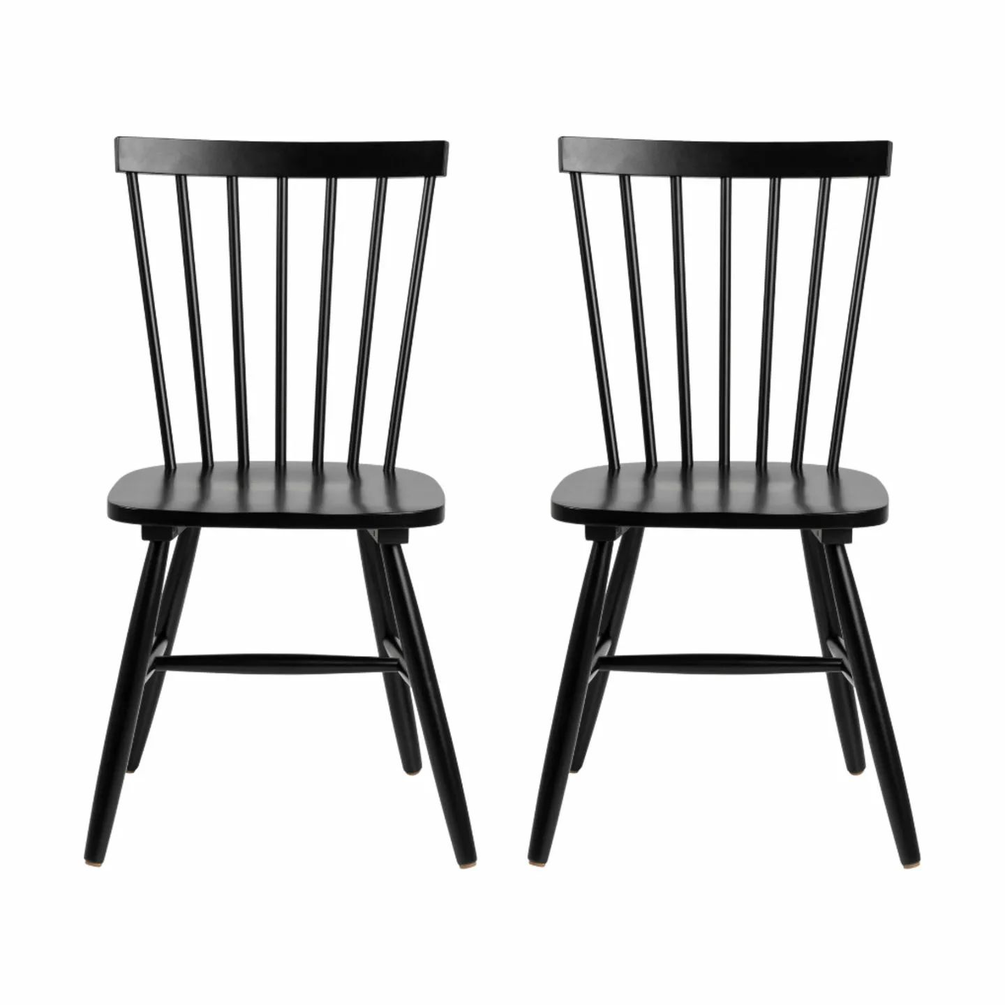 CASA Living Spisebordsstole Riano Spisebordsstol - 2 stk i Sort, 1