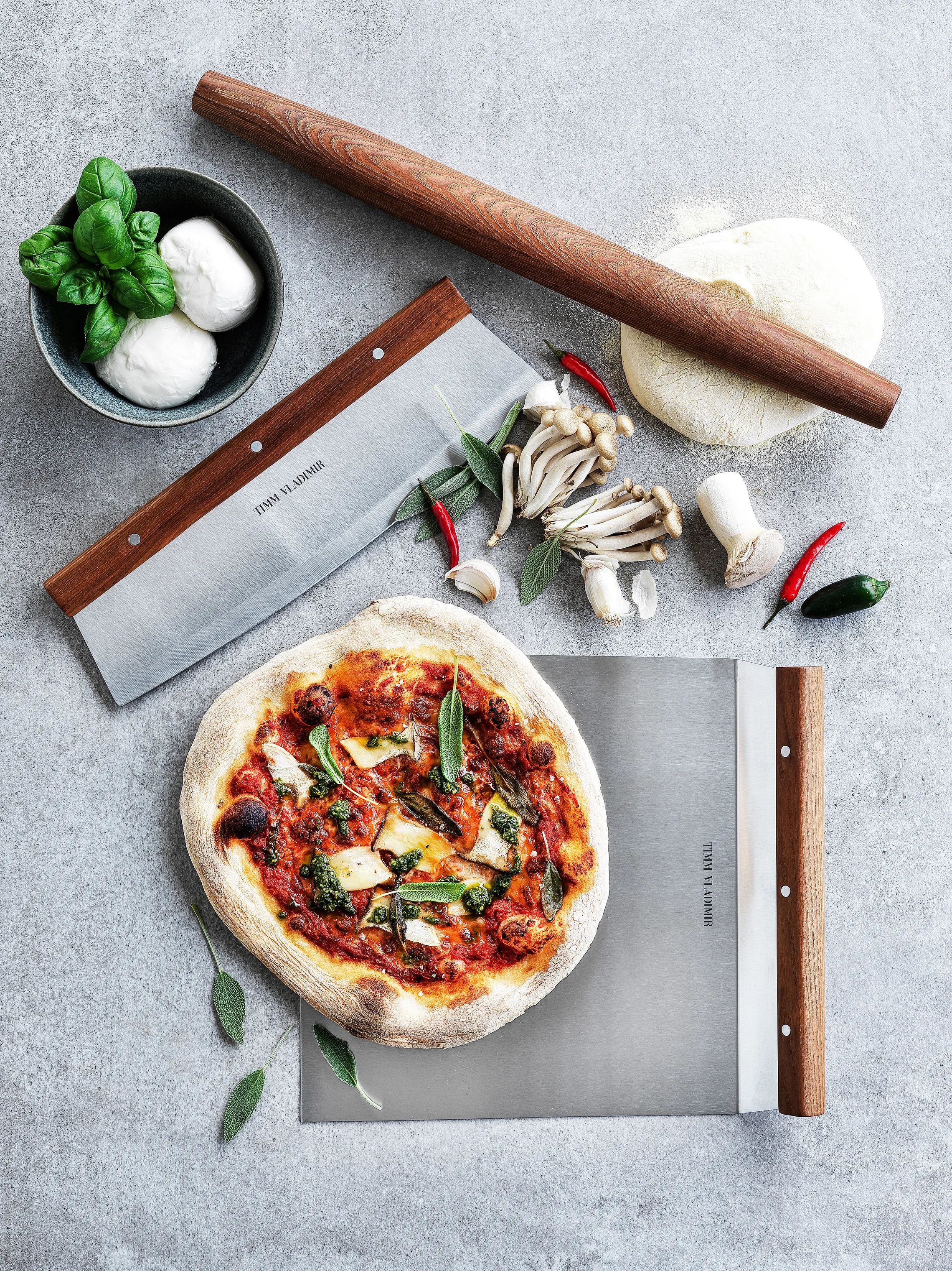 Timm Vladimir Kitchen Pizzaspader Pizzaspade i Sølv/brun, 3