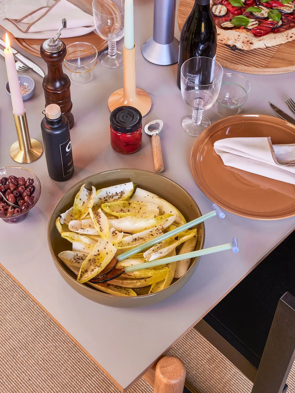 Hübsch Salatbestik Crave Salatbestik - 2 dele i Multifarvet, 3