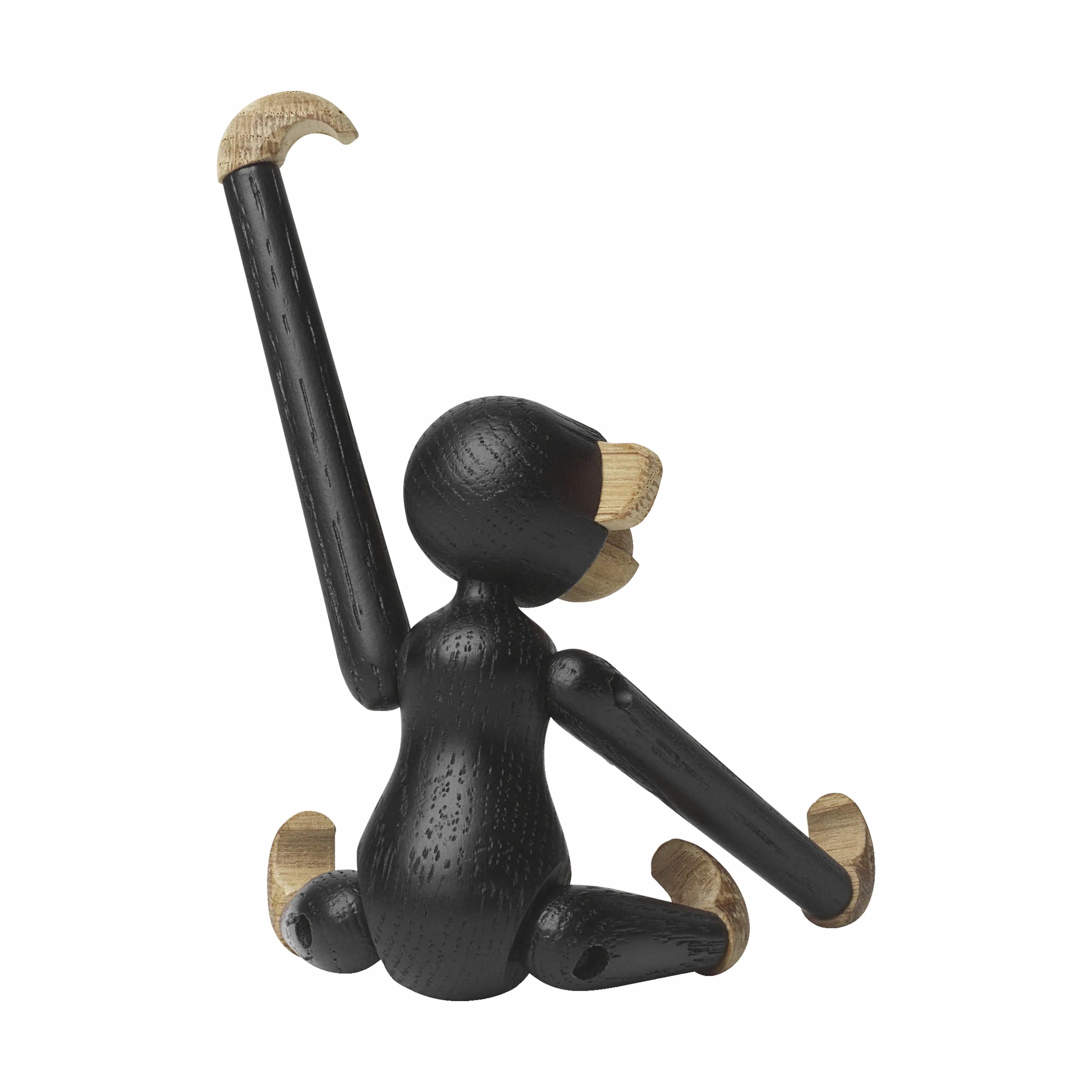 Kay Bojesen Dyrefigurer Abe - Mini i Mørkbejdset egetræ, Mini, 5
