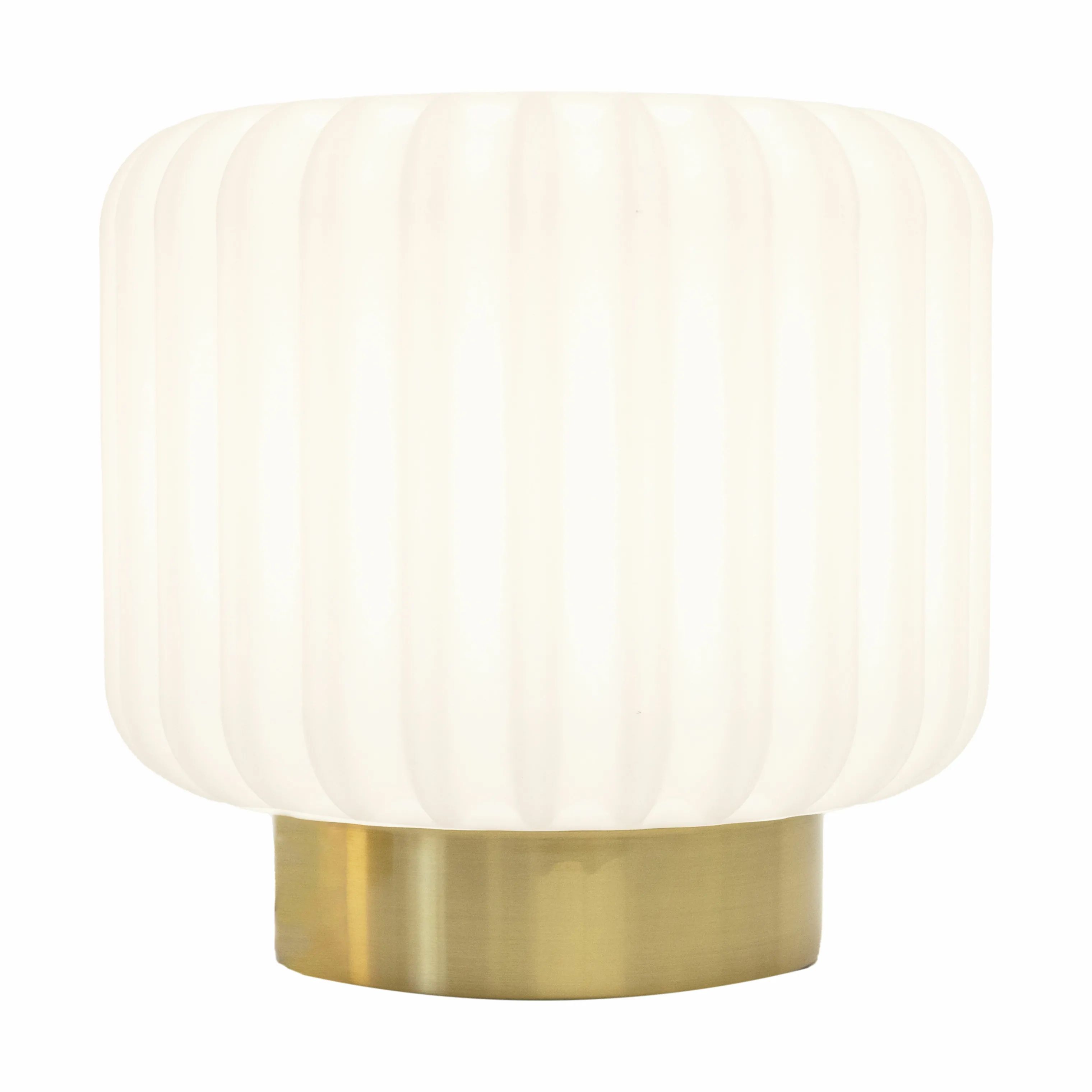Atelier Pierre since 1968 Bordlamper Dentelles Wide XL Portable Bordlampe i Hvid/guld, 30,7 cm, 1