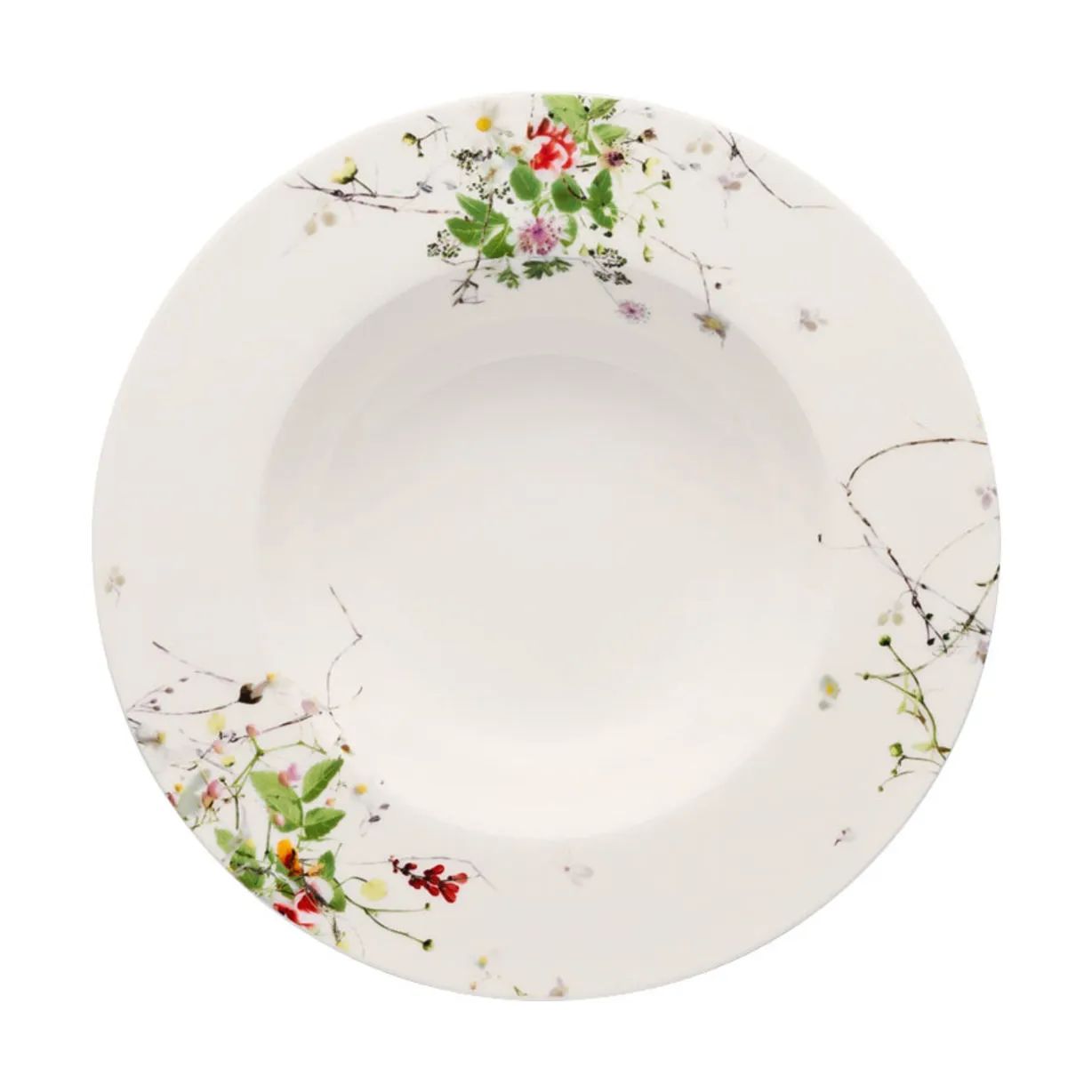 Rosenthal Dybe tallerkener Brillance Fleurs Sauvages Dyb Tallerken i Hvid / Multifarvet, 1
