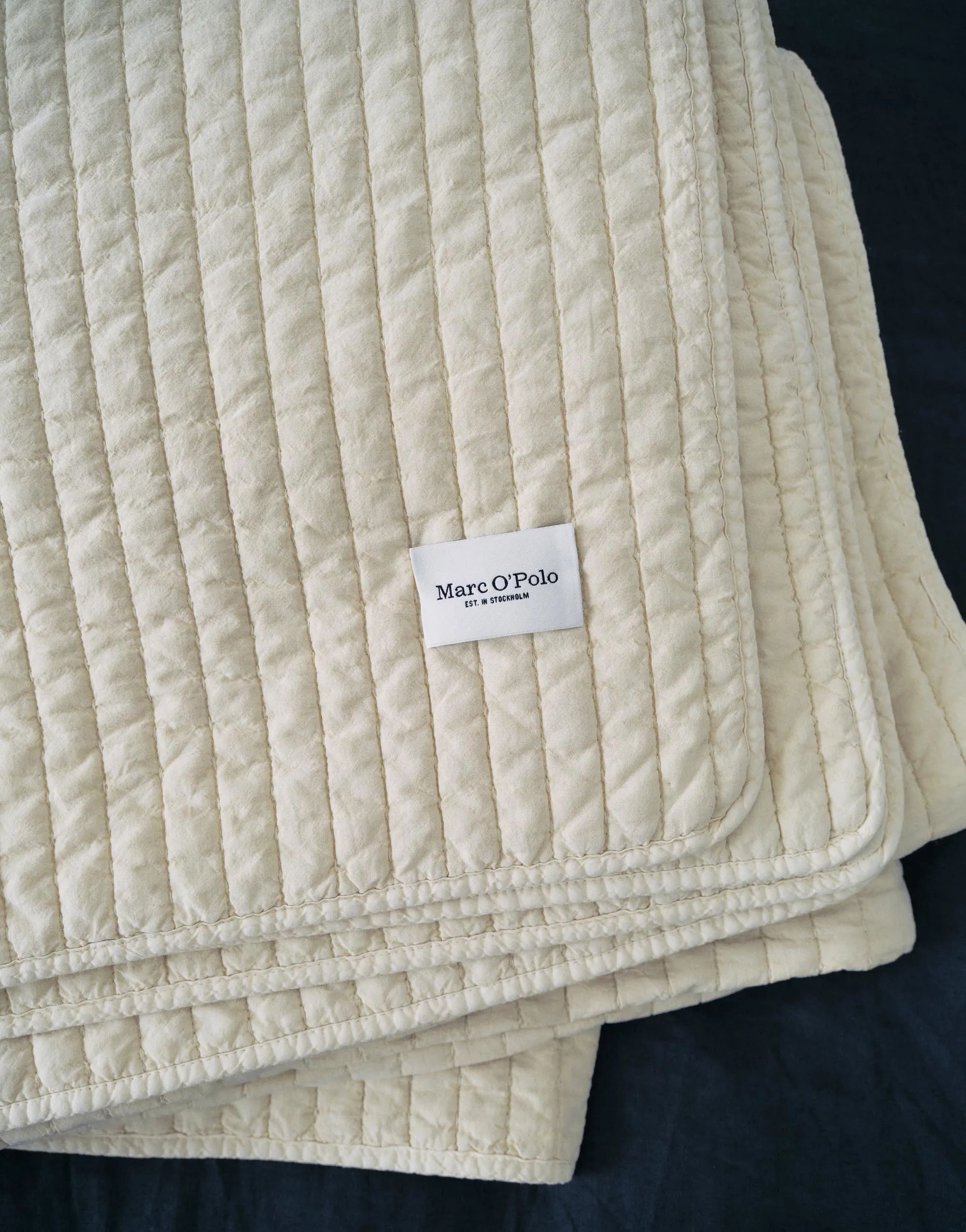 Marc O'Polo Plaider Bodine Plaid i Naturlig hvid, B180 x L265 cm, 2