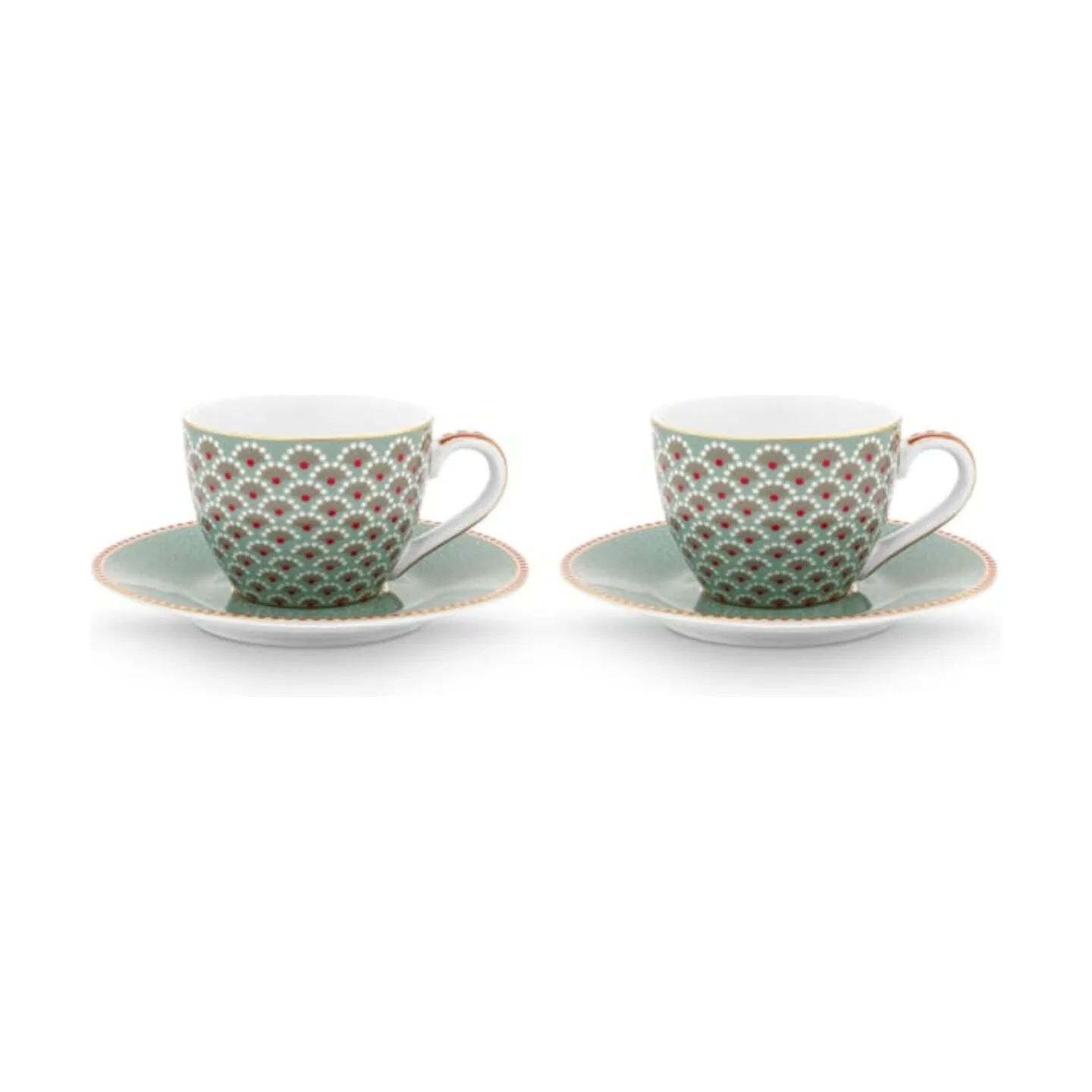PIP Studio Espressokopper Blooming Tales Espressokop m. underkop - 2 stk. i Blue, 1
